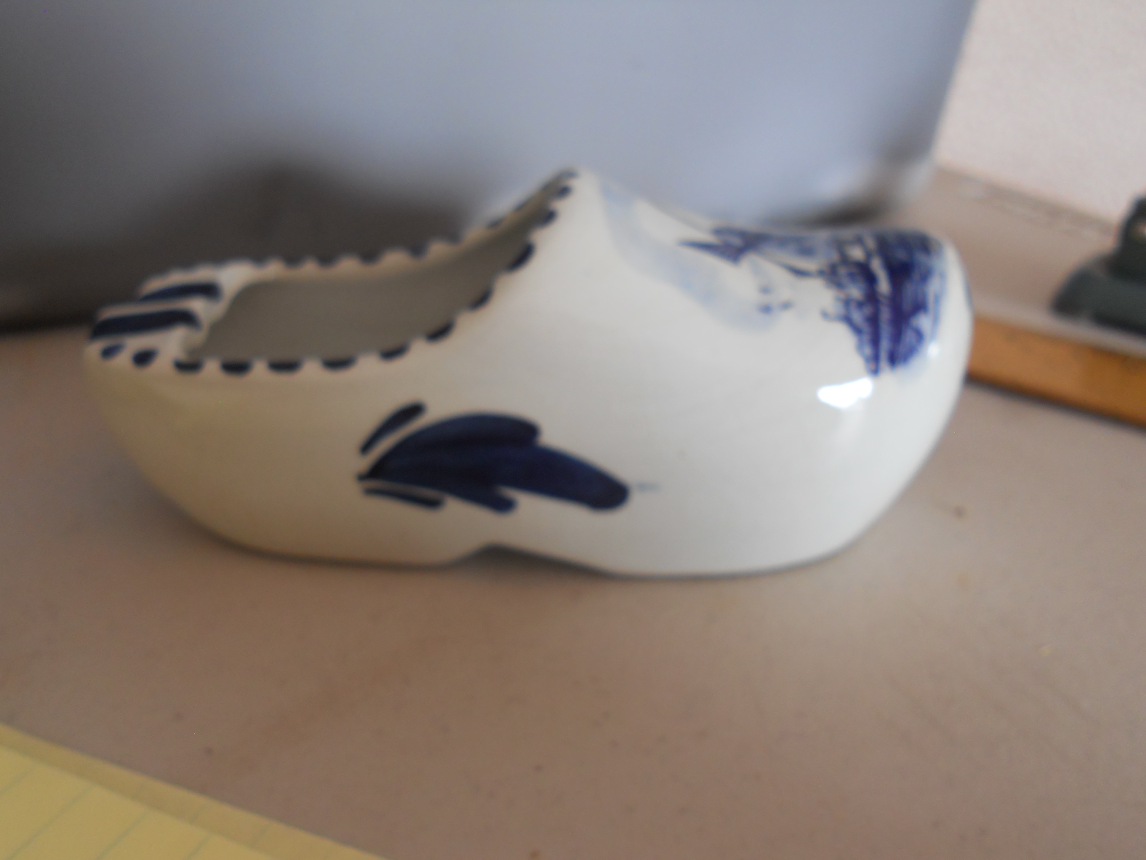 Delft Blue Ashtray Windmill Scene