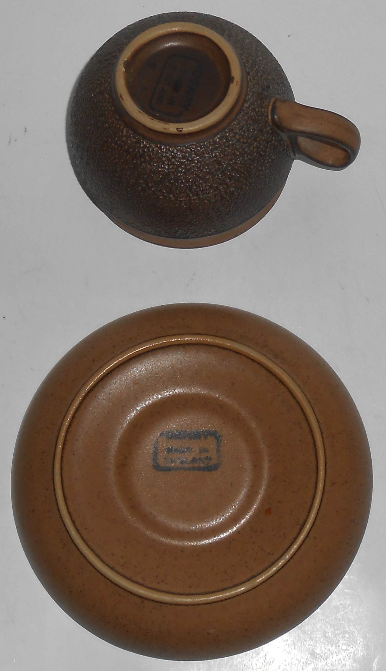 Denby Pottery Stoneware Cotswold Cup & Saucer Set