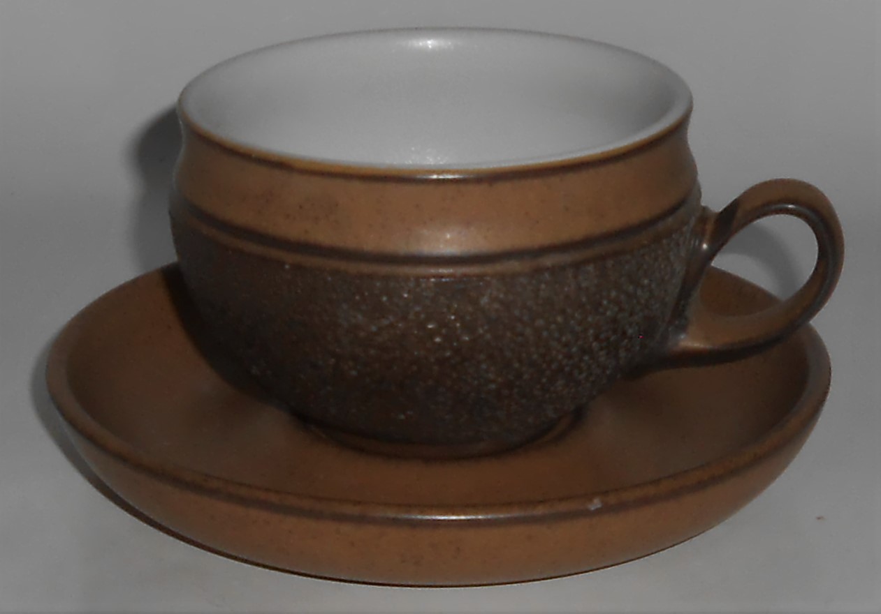 Denby Pottery Stoneware Cotswold Cup & Saucer Set