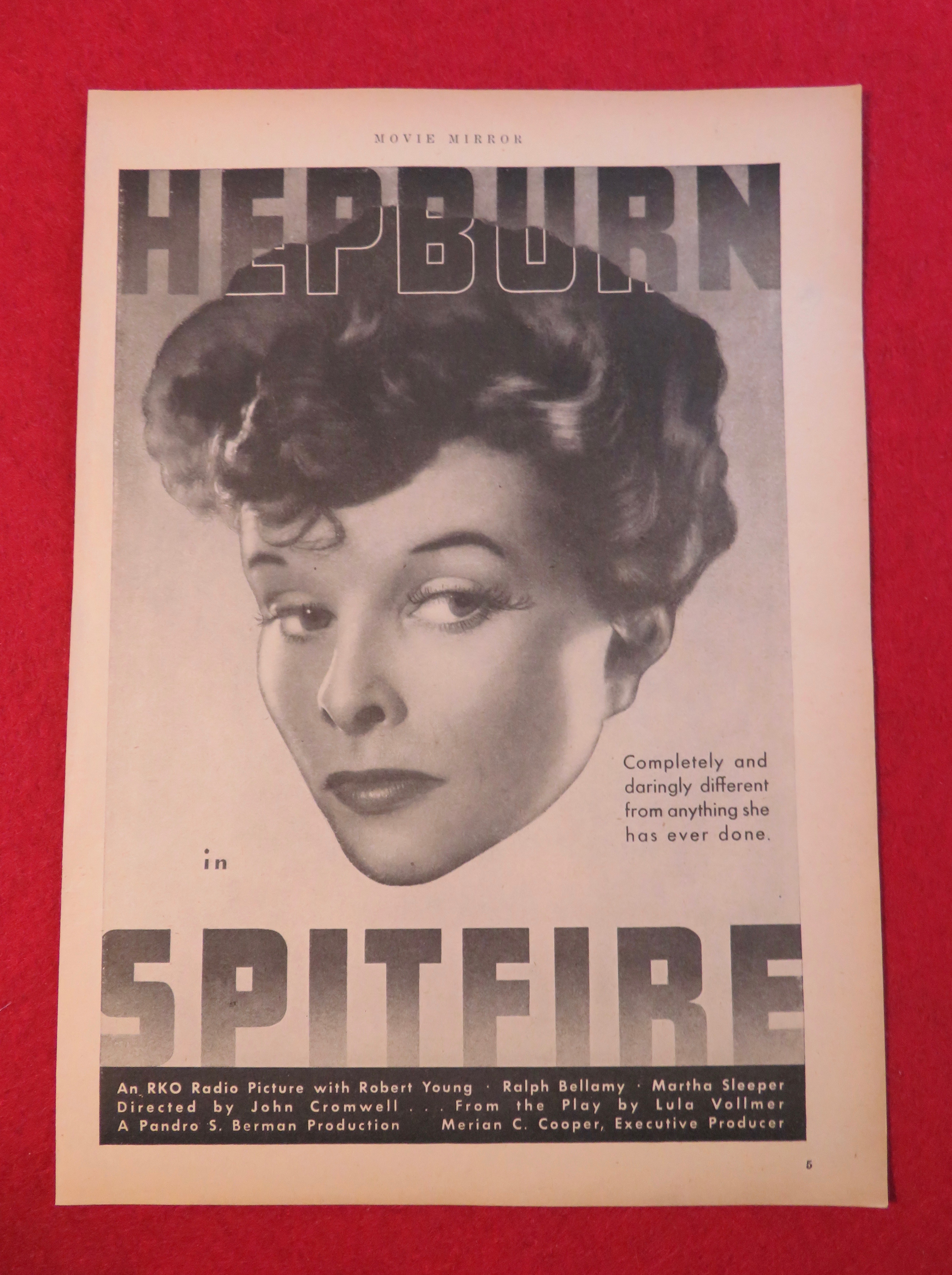 1934 Spitfire with Katherine Hepburn