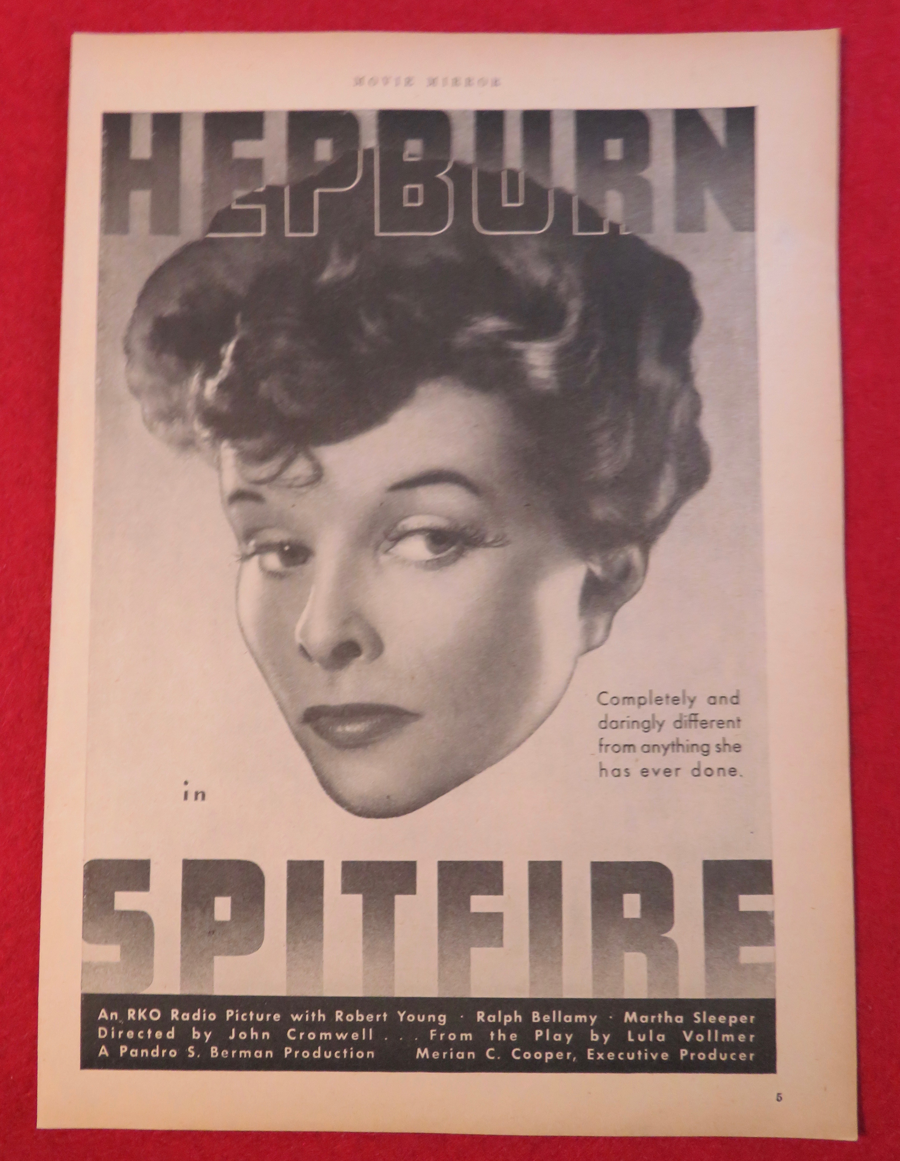 1934 Spitfire with Katherine Hepburn