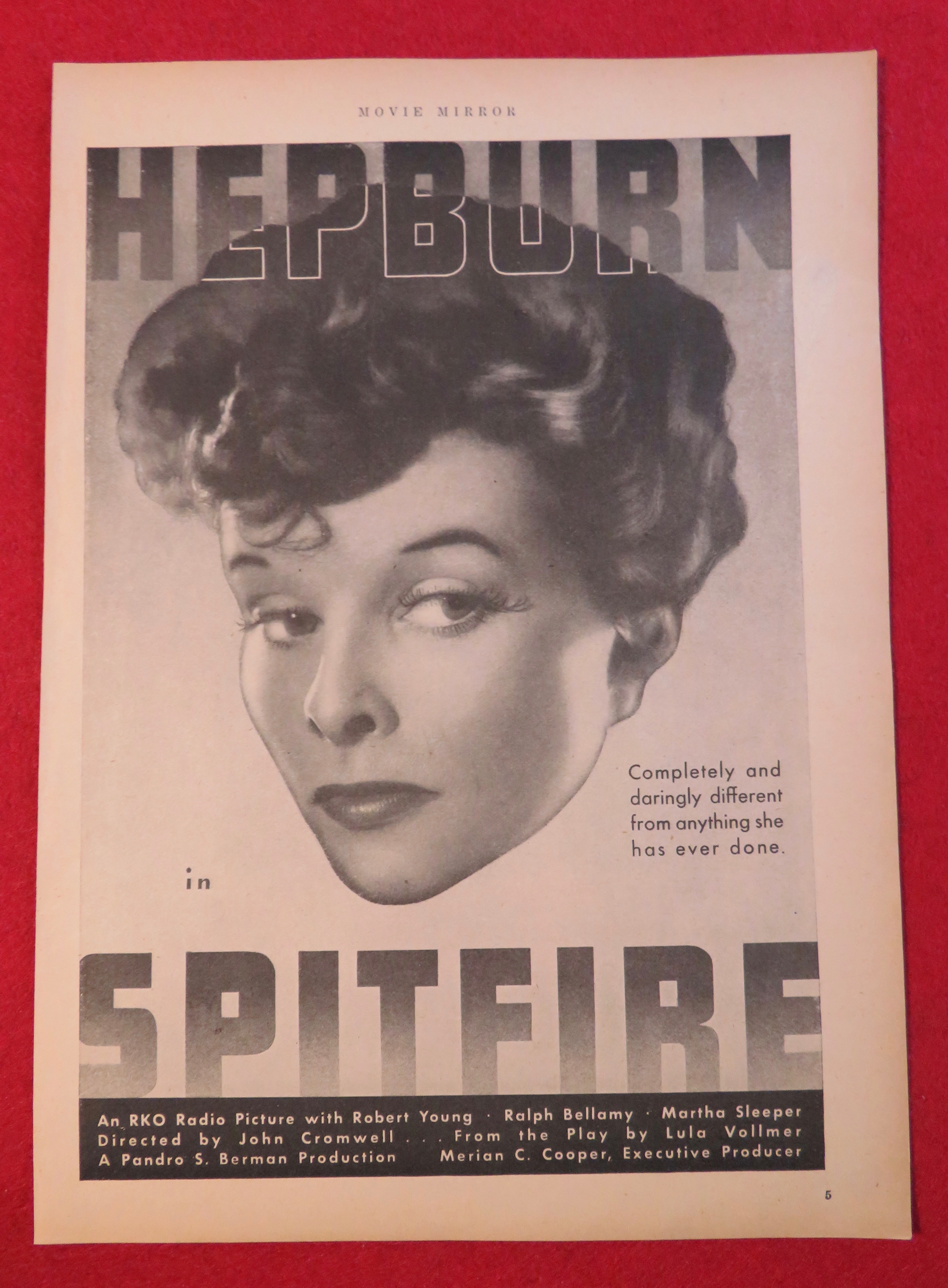 1934 Spitfire with Katherine Hepburn