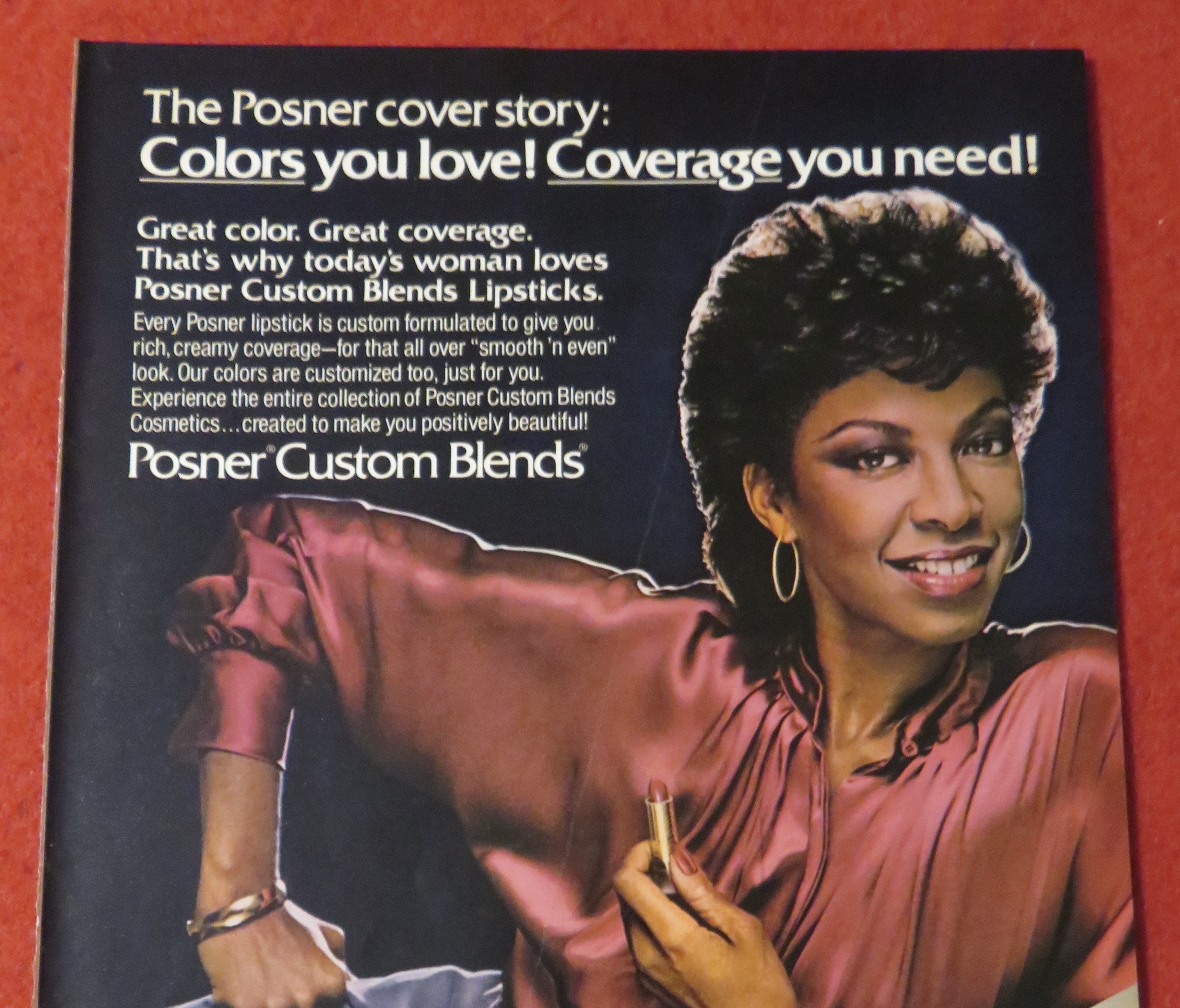 1982 Posner Custom Blends Lipstick with Natalie Cole