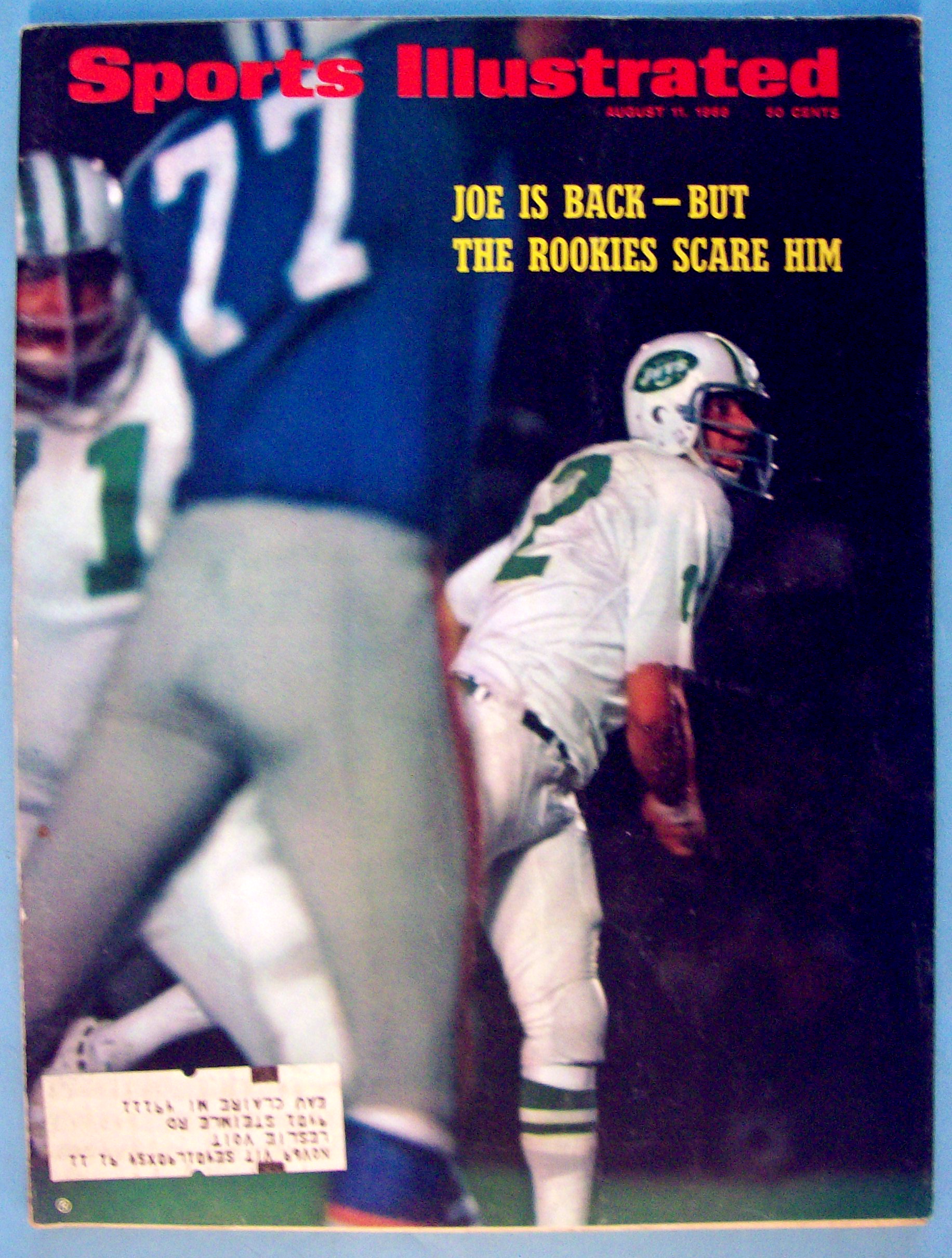 Sports Illustrated Magazine-August 11, 1969-Joe Is Back