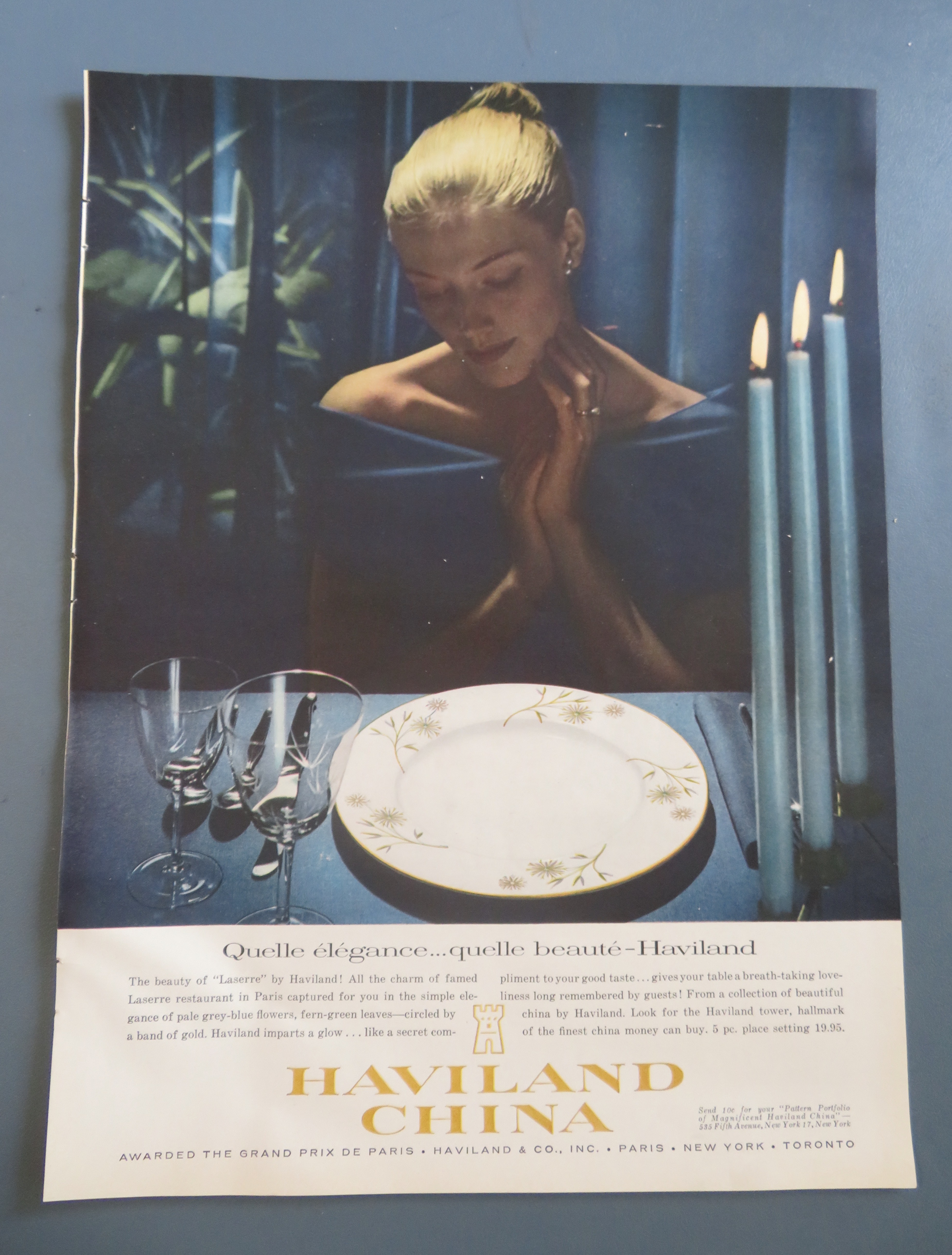 1958 Haviland China with Woman & Laserre China