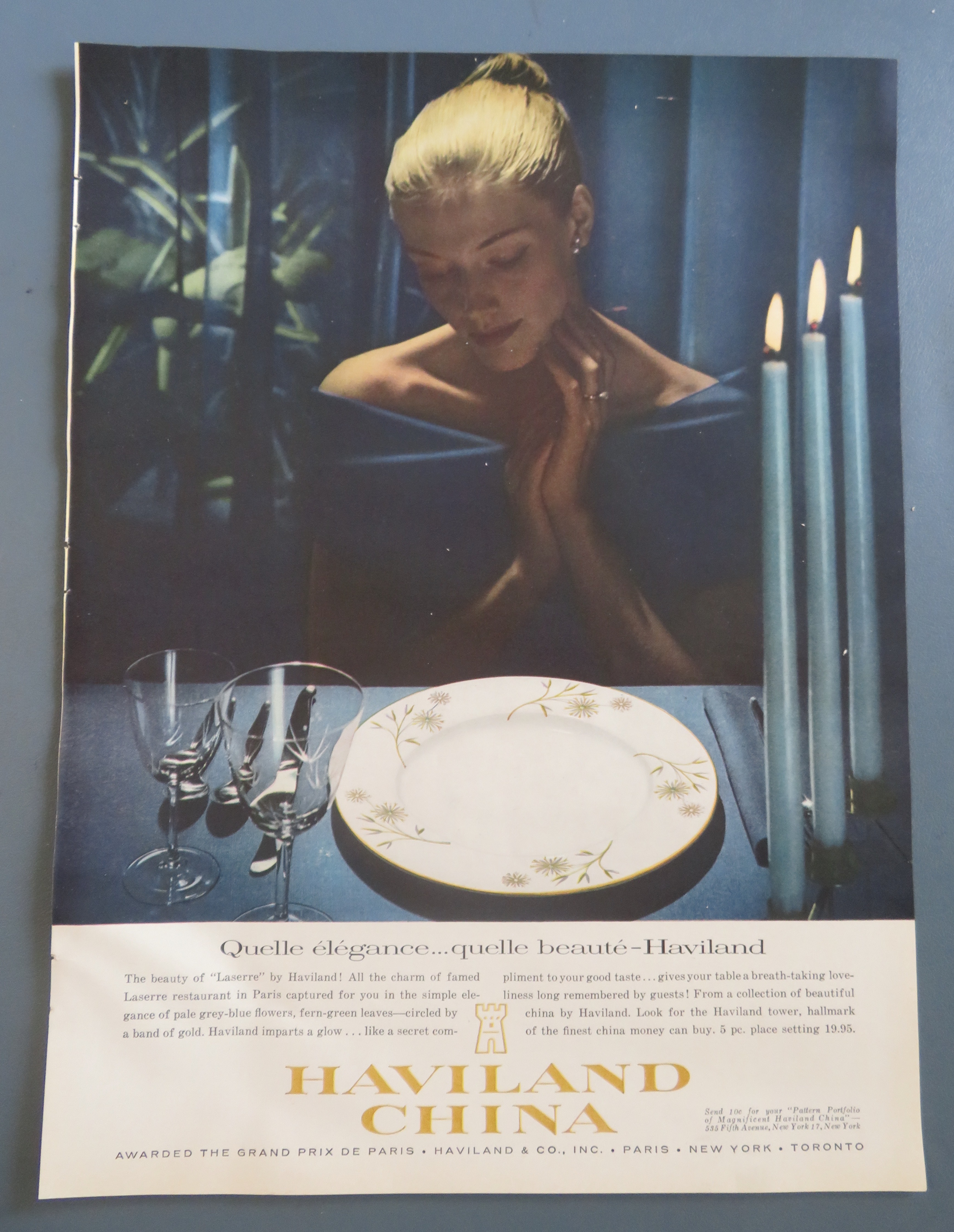 1958 Haviland China with Woman & Laserre China
