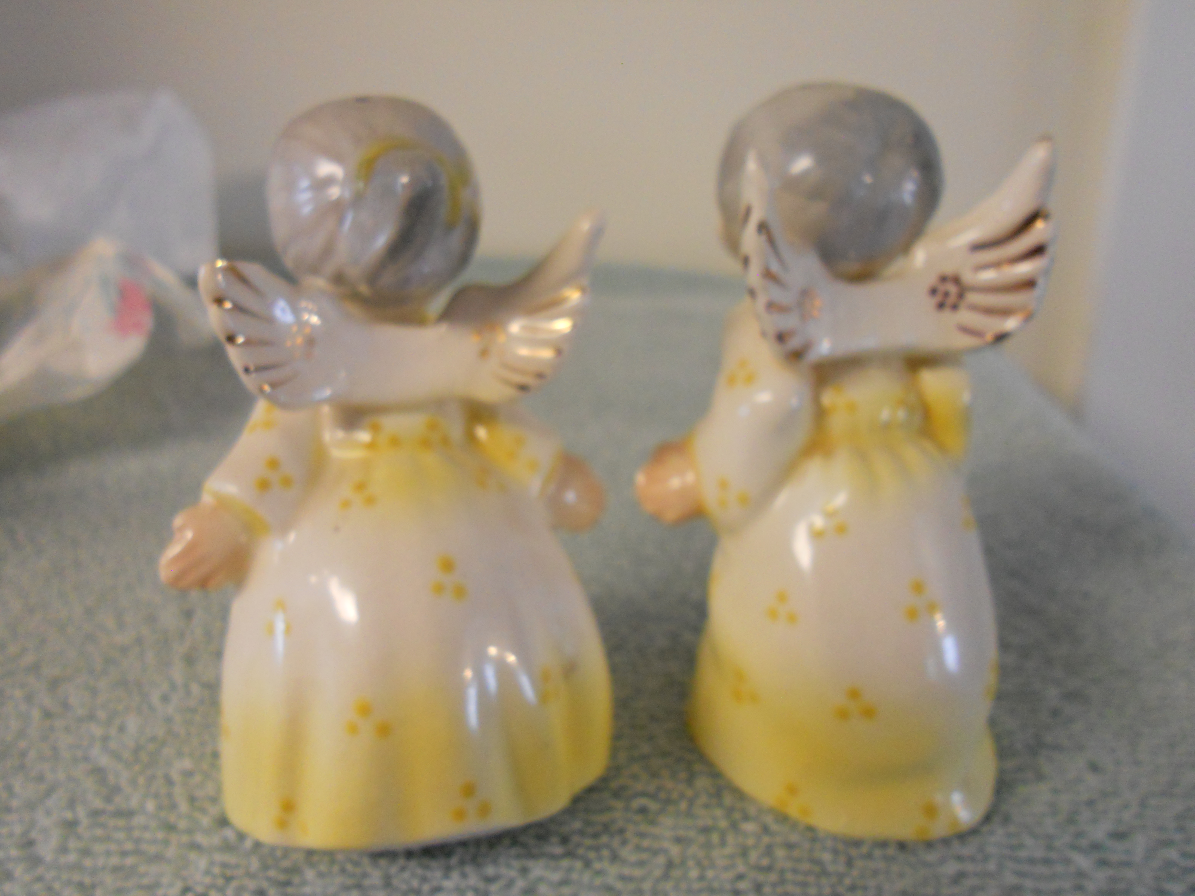 Napco Kissing Angels Salt Pepper Shakers Set