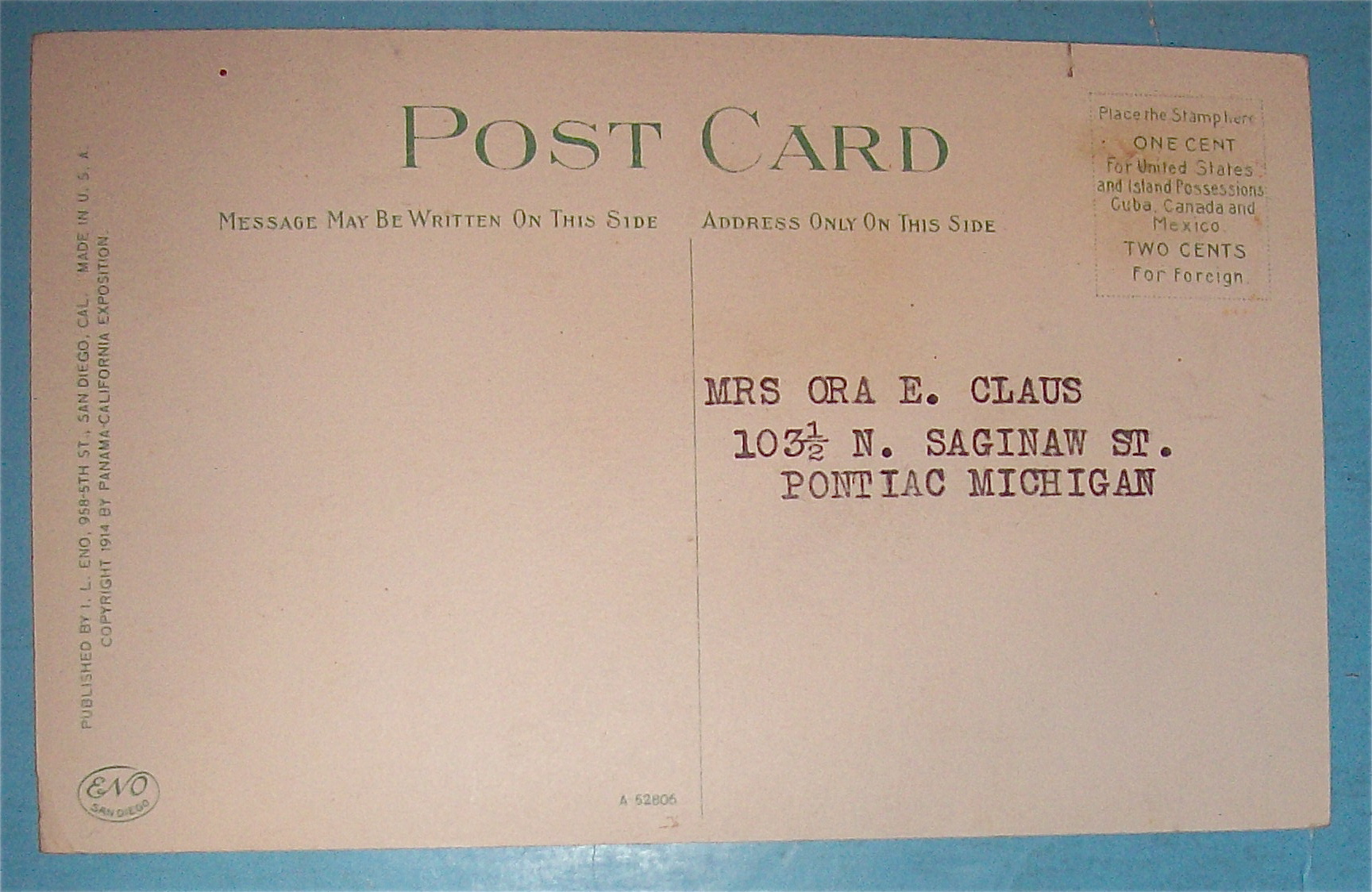 East Entrance To Varied Industries Building Postcard