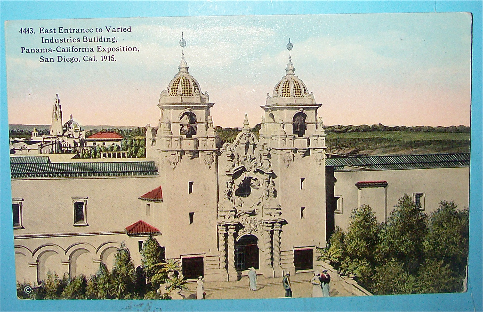 East Entrance To Varied Industries Building Postcard