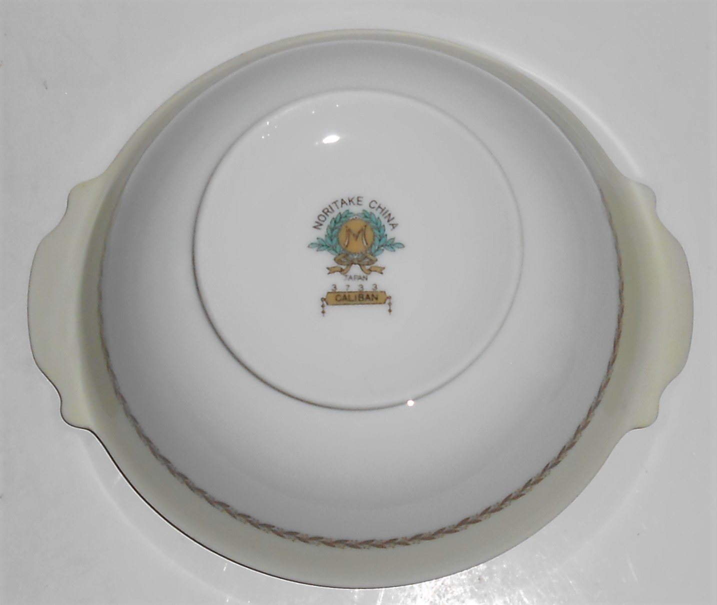 Noritake Porcelain China Caliban W/Gold Tab Cereal Bowl