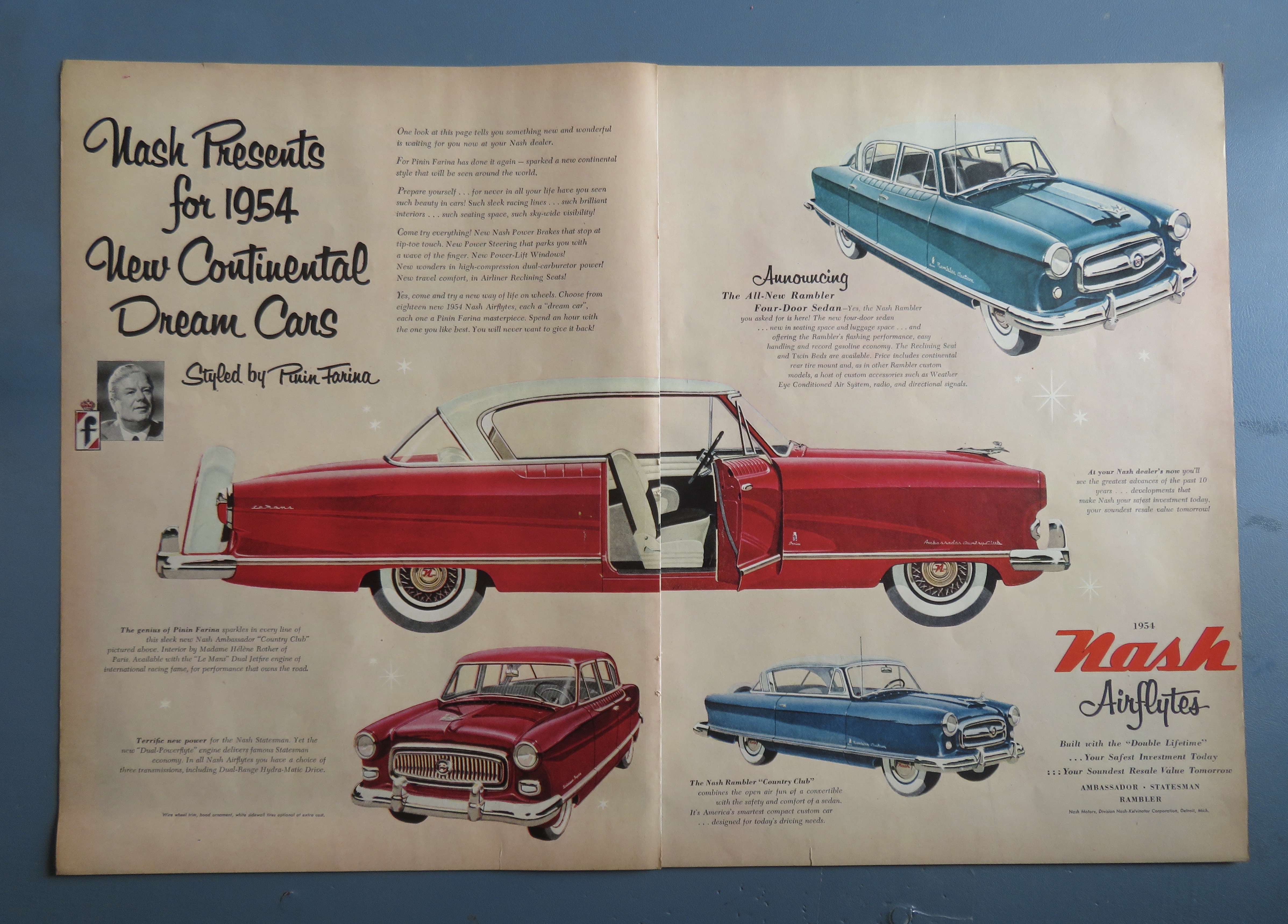 1953 Nash Airflytes Automobile with Continental Car