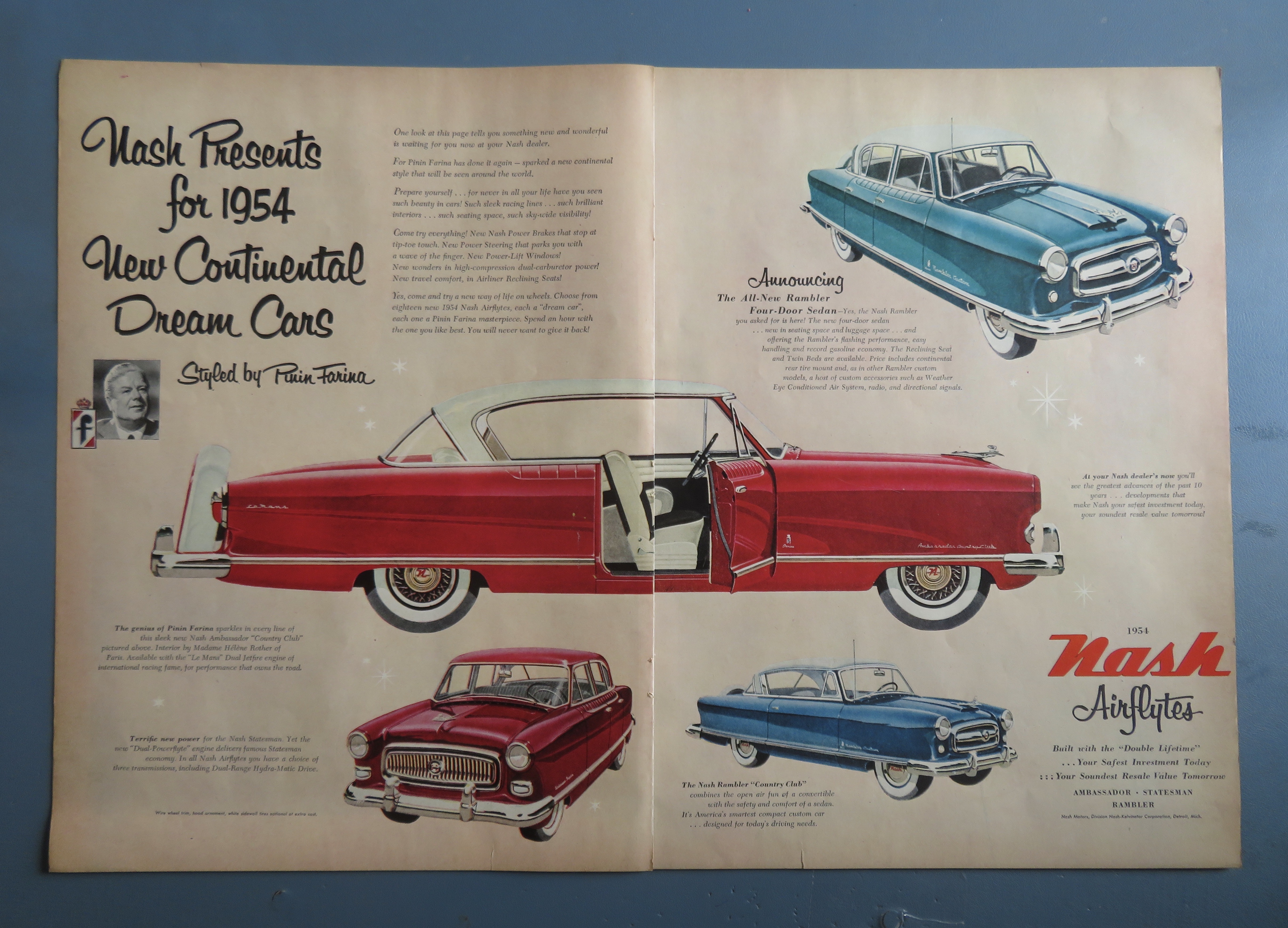 1953 Nash Airflytes Automobile with Continental Car