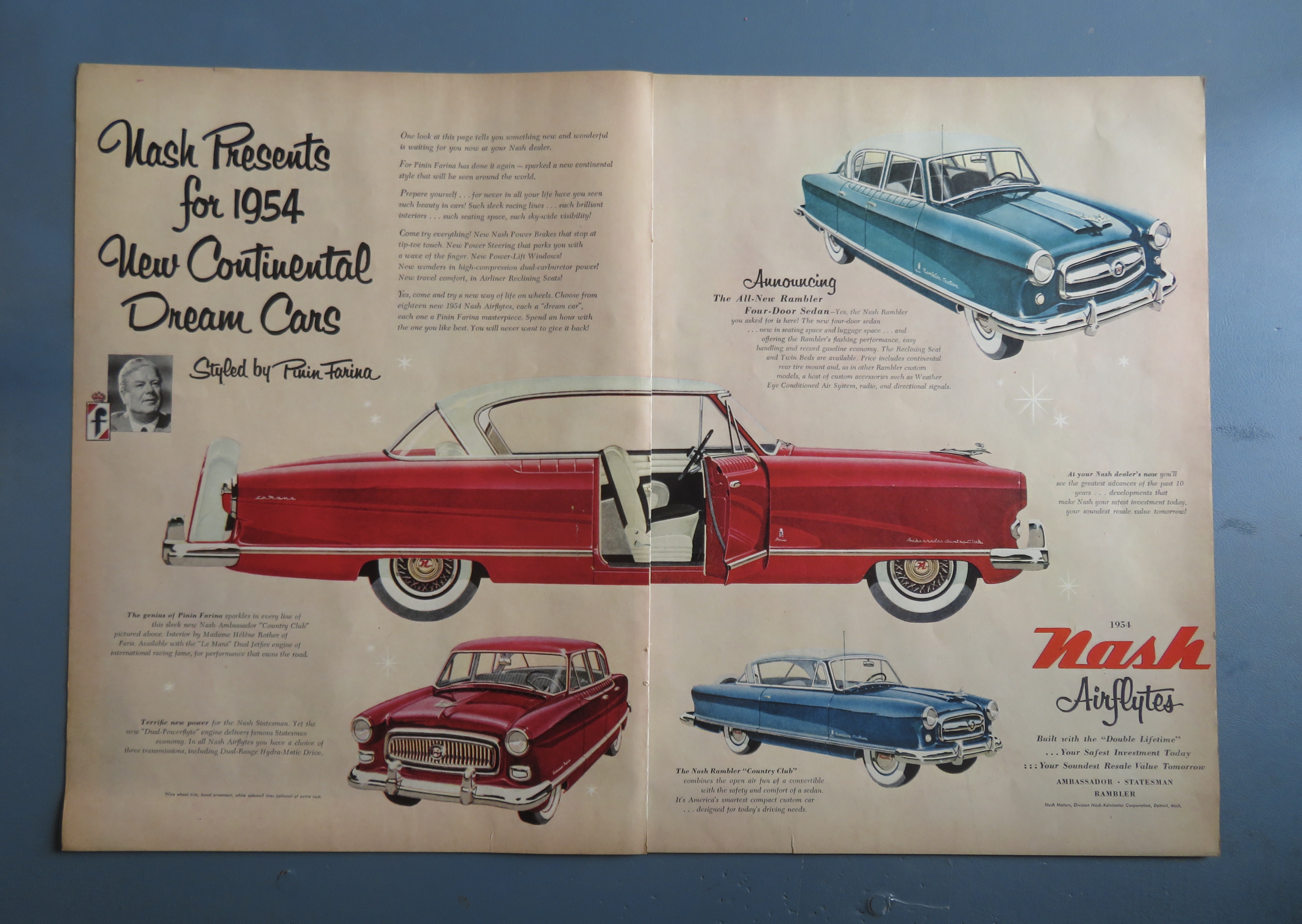1953 Nash Airflytes Automobile with Continental Car