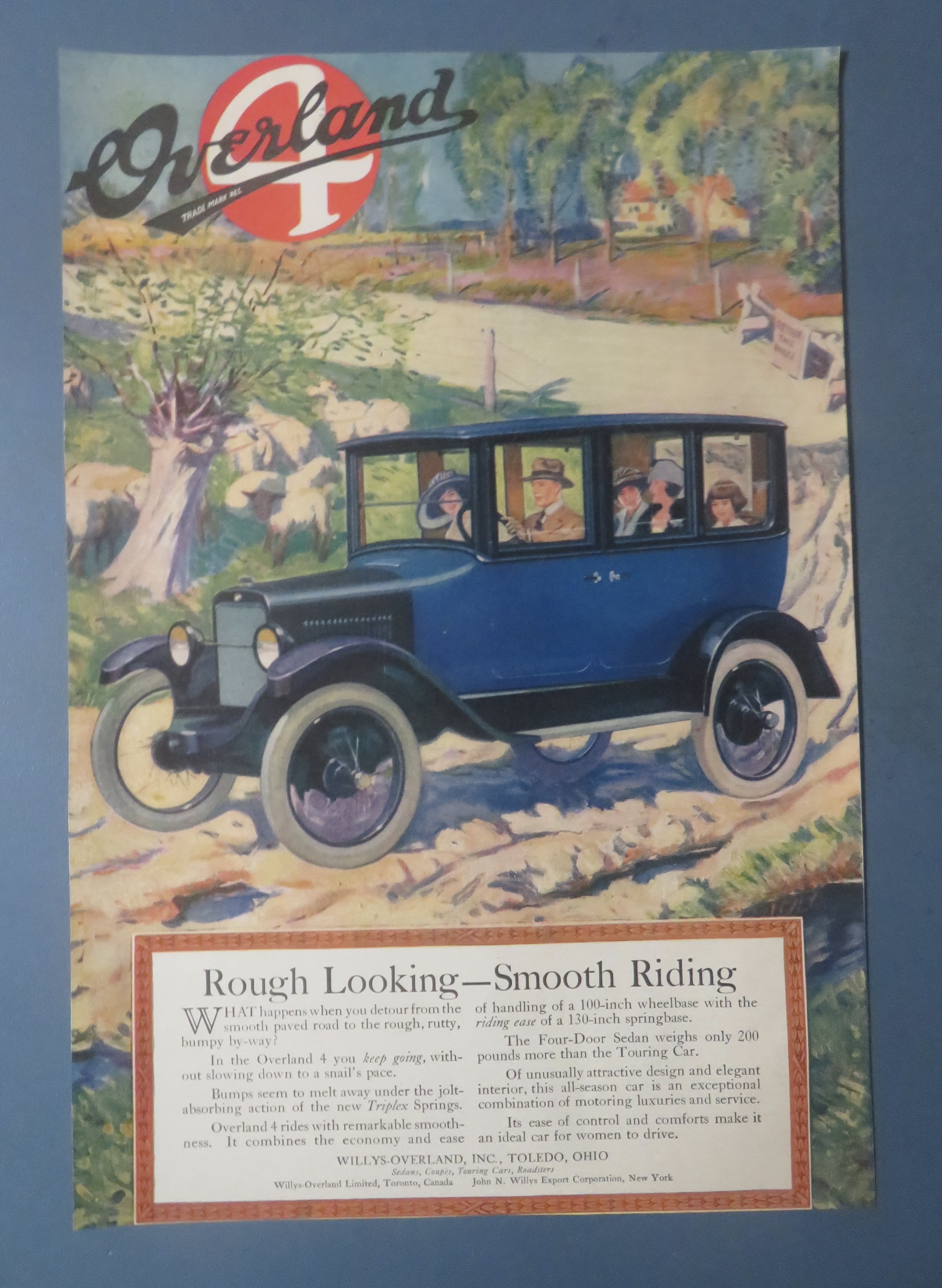 1920 Willys-Overland with The Overland 4 & Family