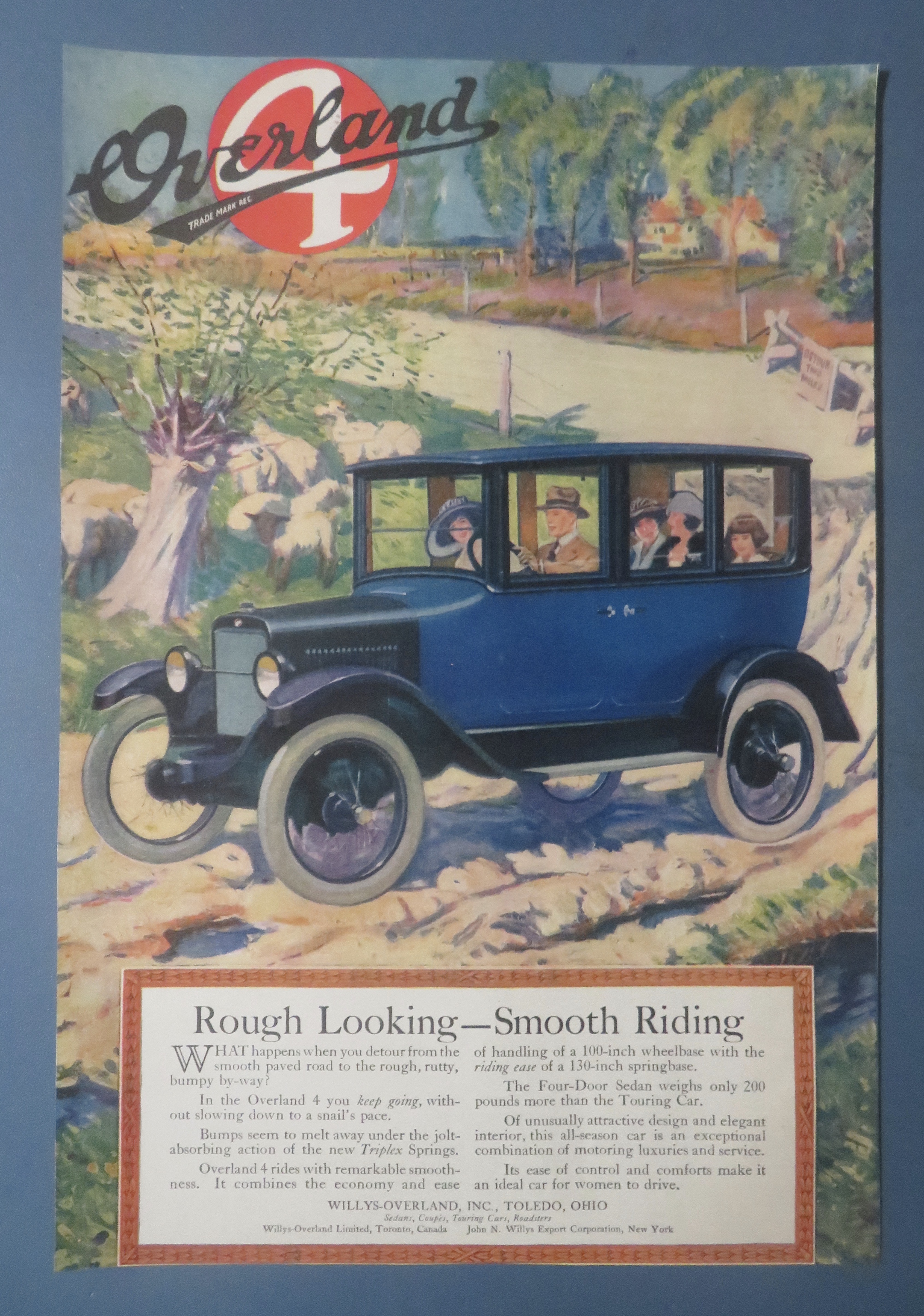 1920 Willys-Overland with The Overland 4 & Family