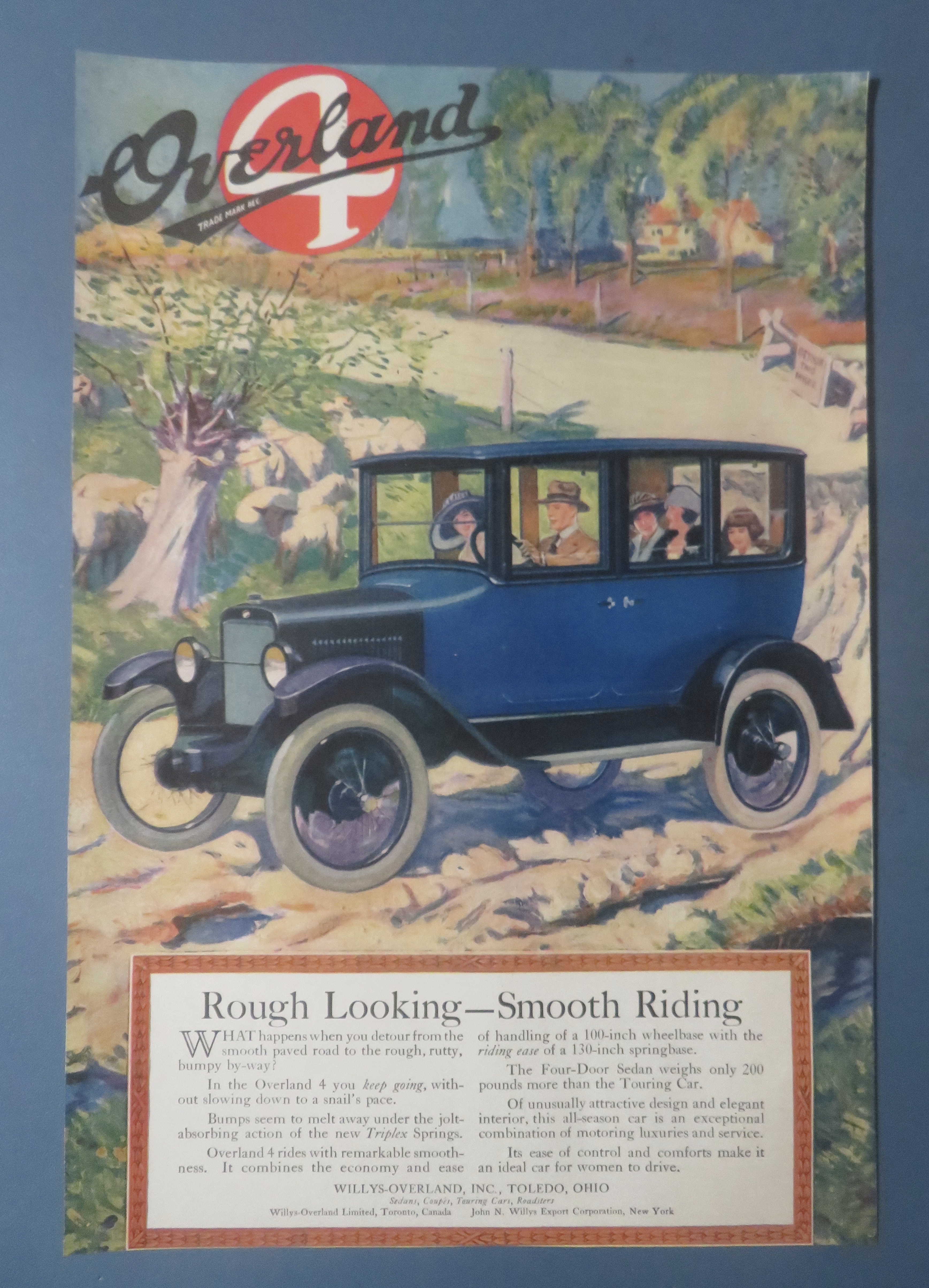 1920 Willys-Overland with The Overland 4 & Family