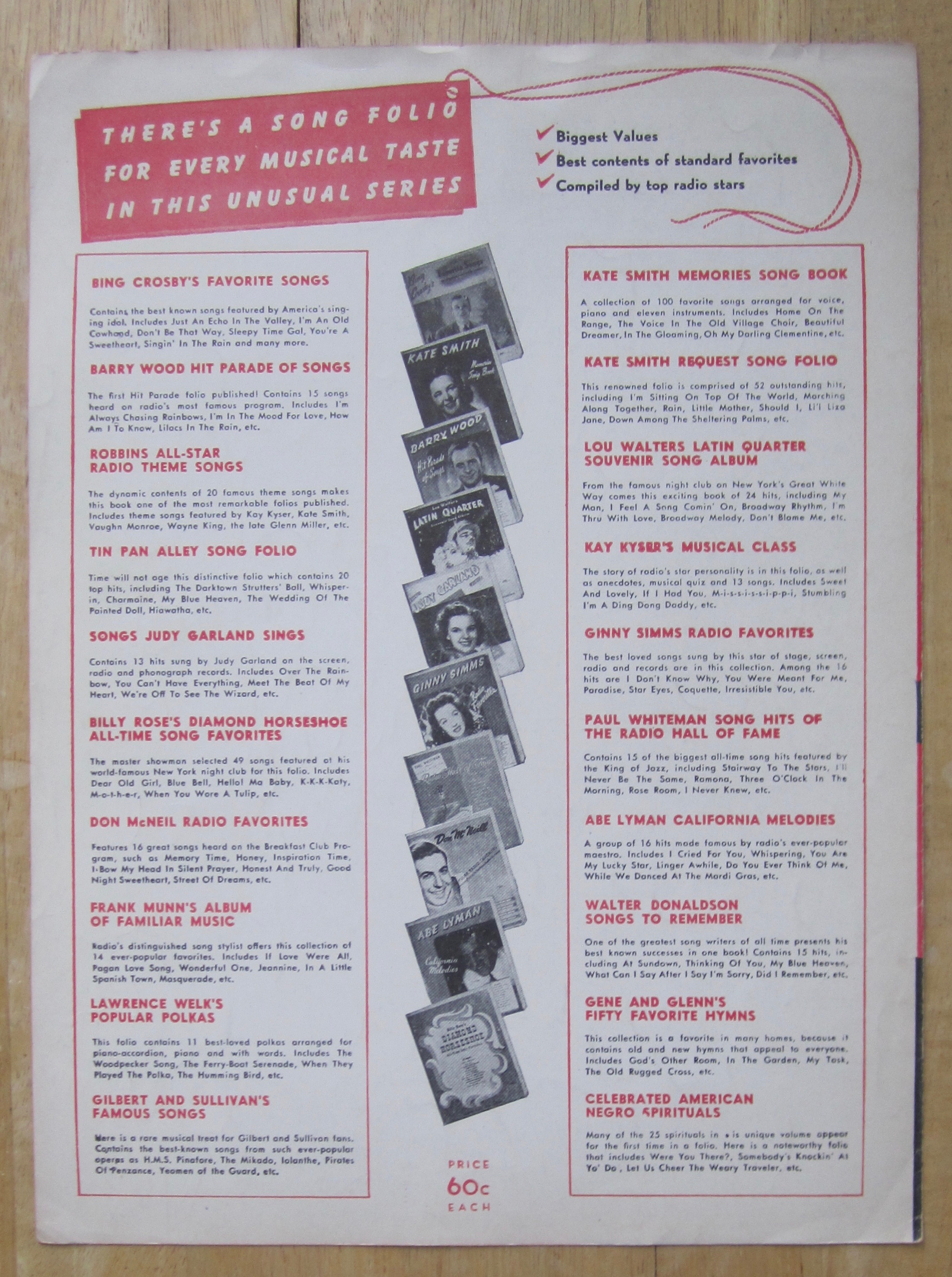 1947 Sheet Music For Mam'Selle with Power & Tierney