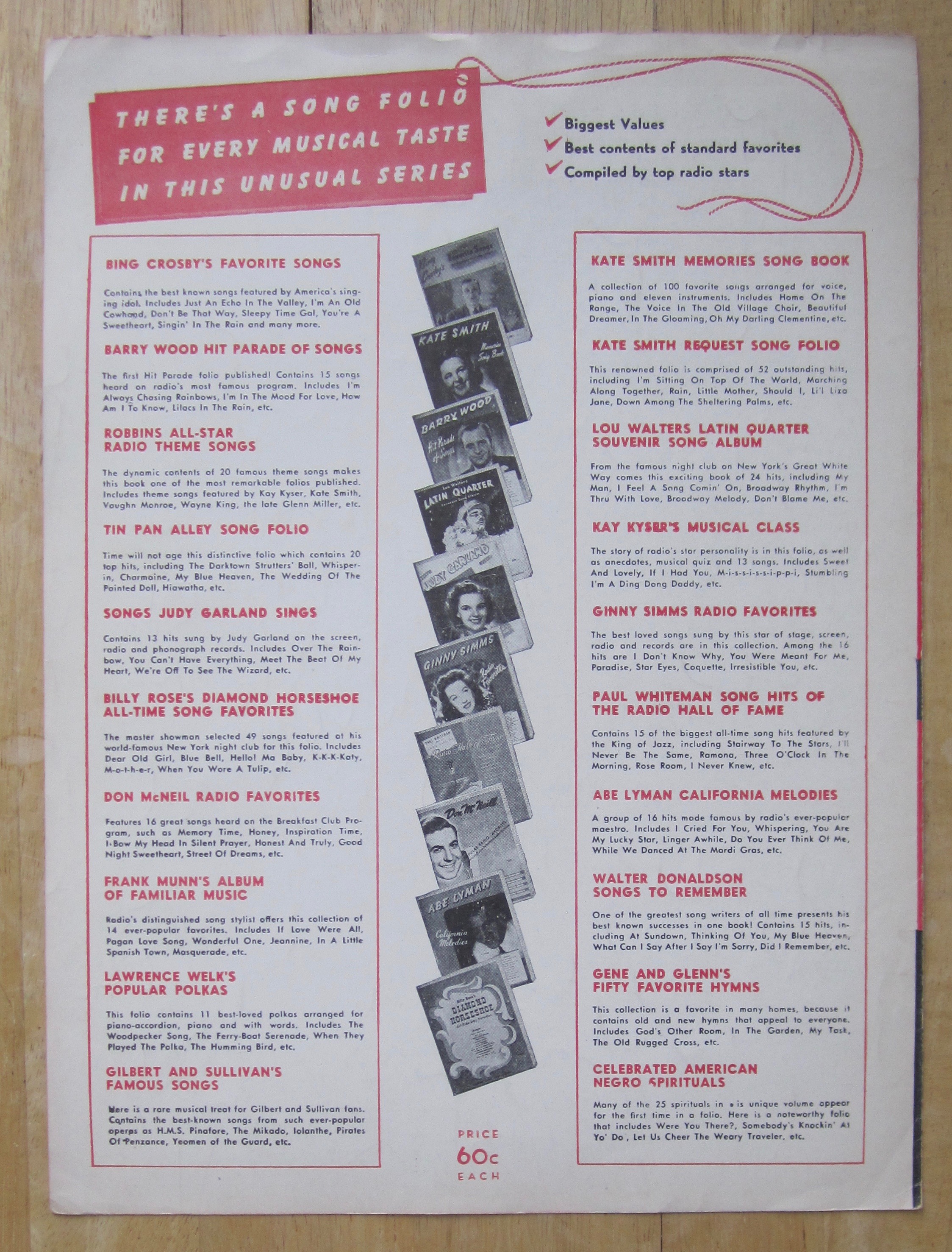 1947 Sheet Music For Mam'Selle with Power & Tierney