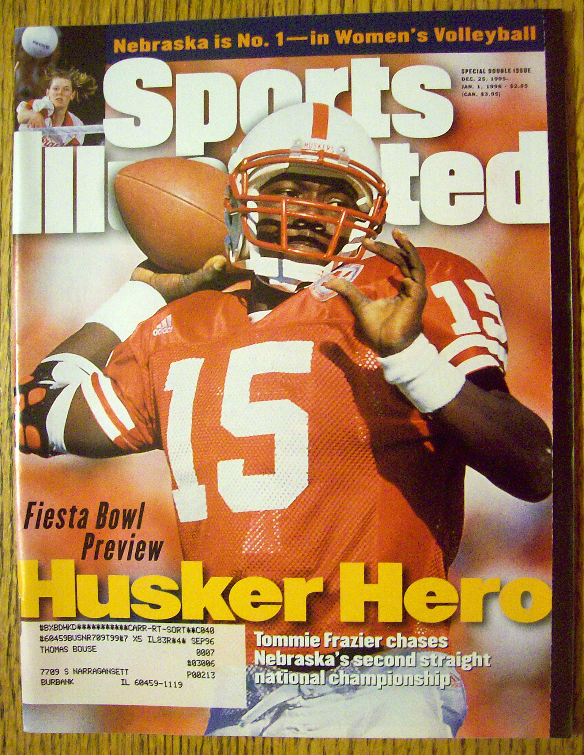 Sport Illustrated Magazine Dec 25, 1995-Jan 1, 1996