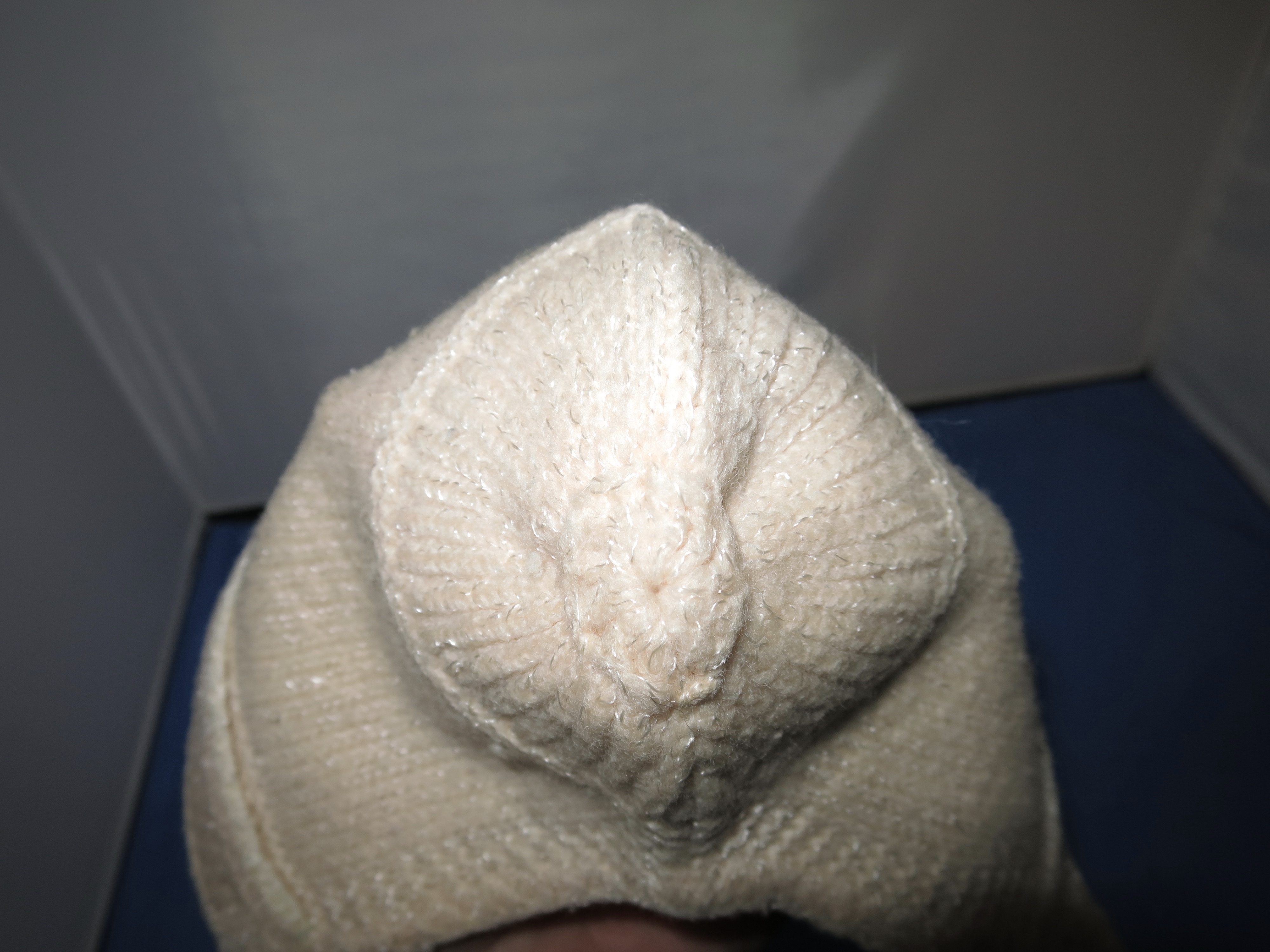 Vintage Hand Knit Baby Bonnet Pink