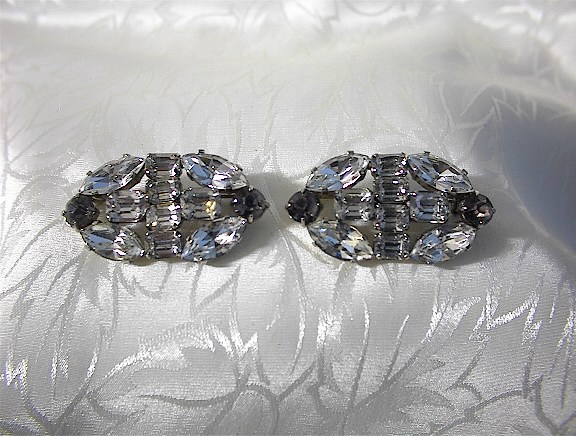 Sparkling Duo of CZECHO Crystal Brooches