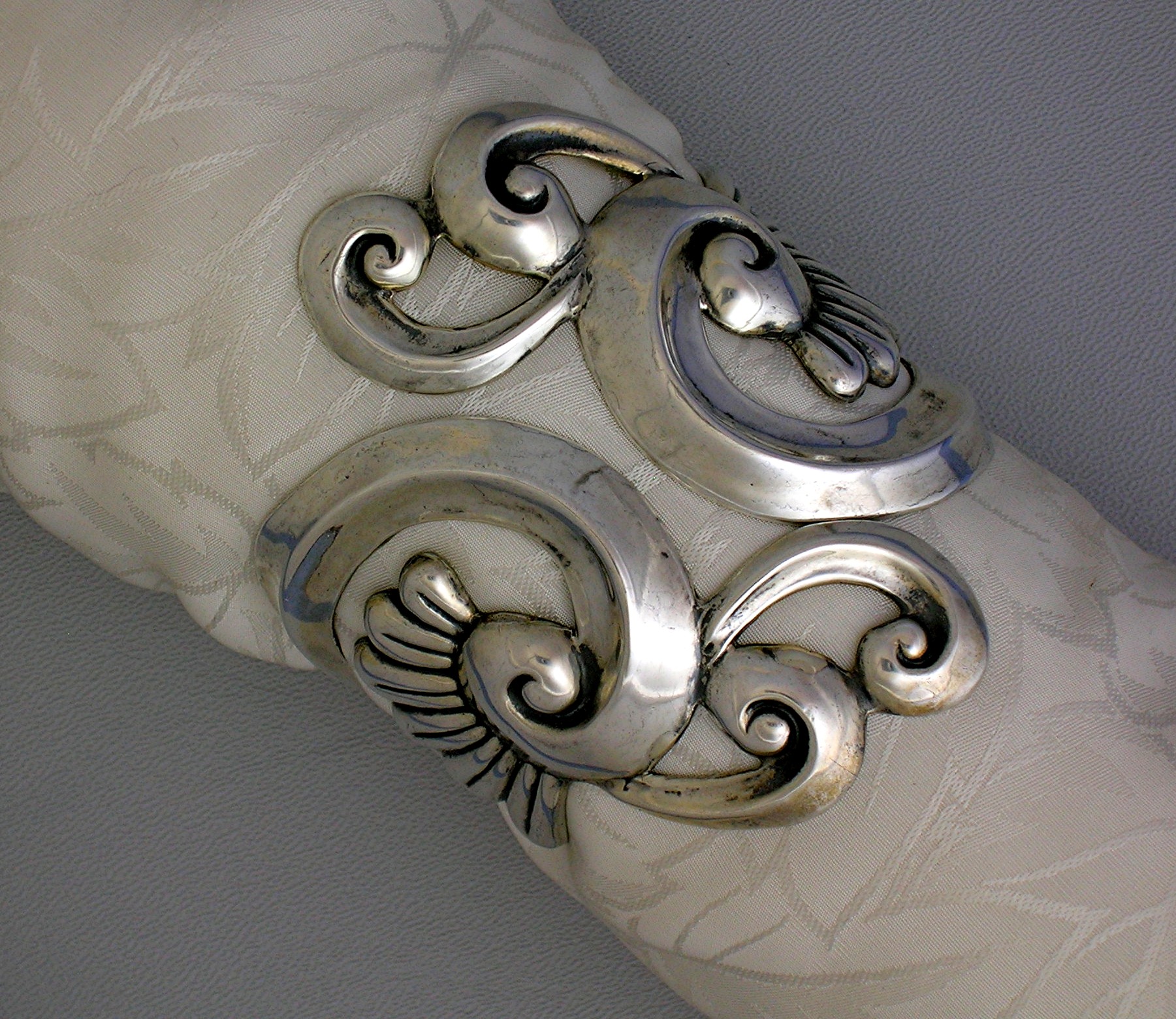 Taxco Mexico Sterling Silver Clamper Alfred Villasana