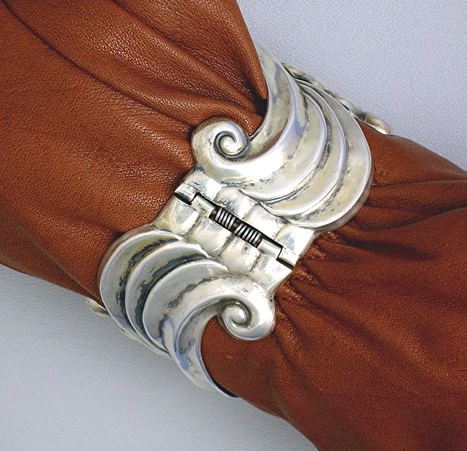 Taxco Mexico Sterling Silver Clamper Alfred Villasana