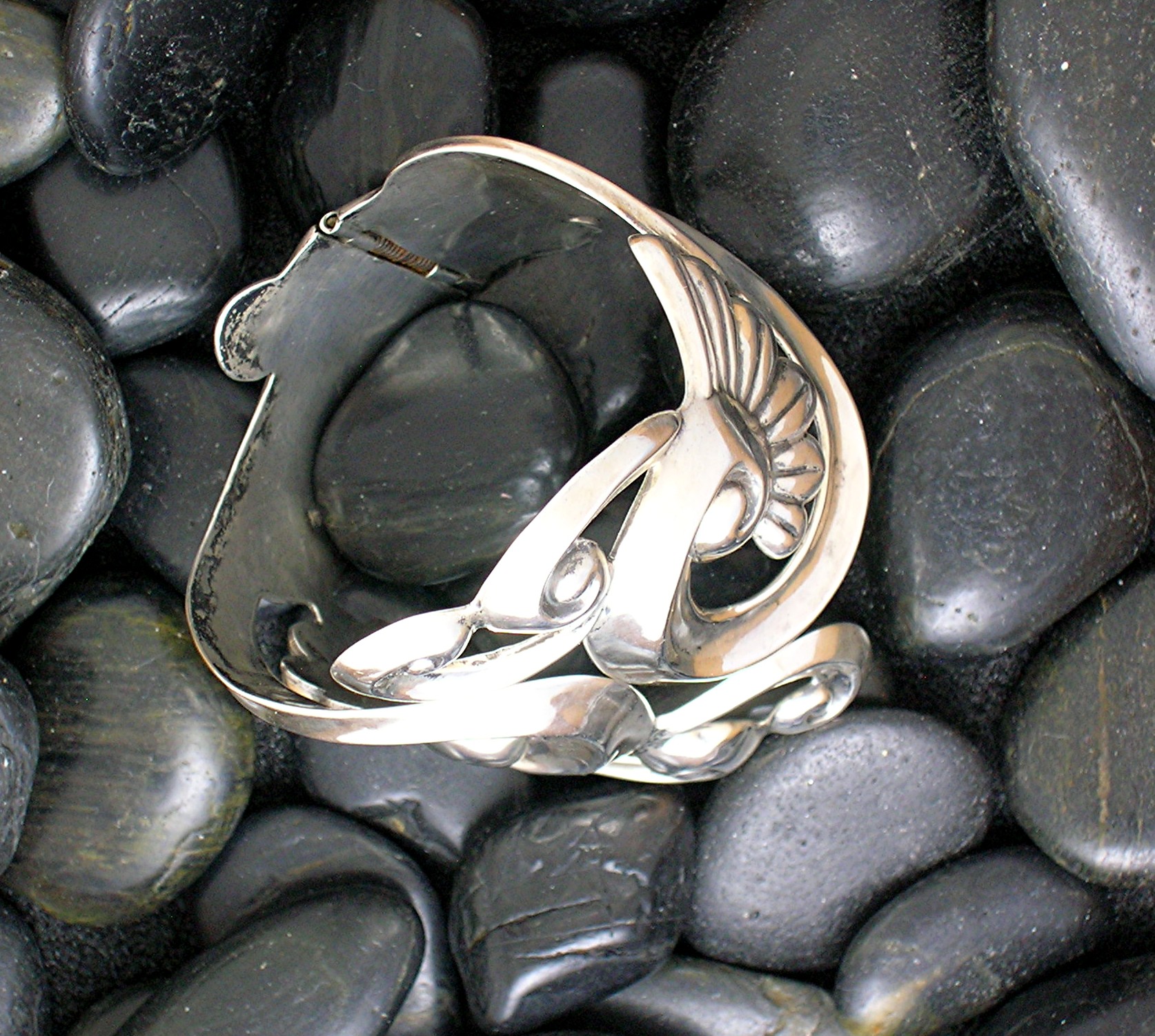 Taxco Mexico Sterling Silver Clamper Alfred Villasana