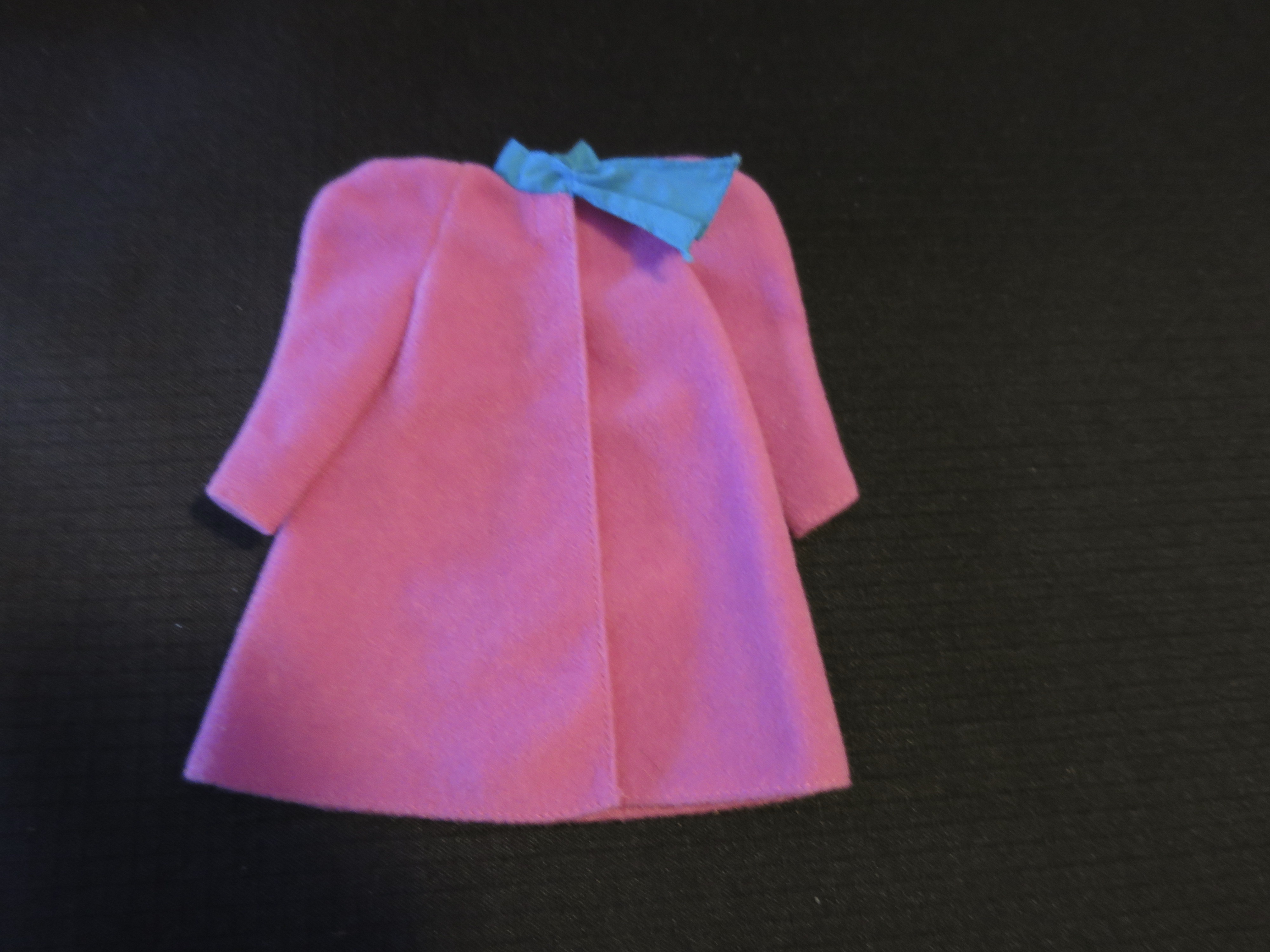 Mattel Barbie Accessories  Coat with scarf neck 1990 Purple tag