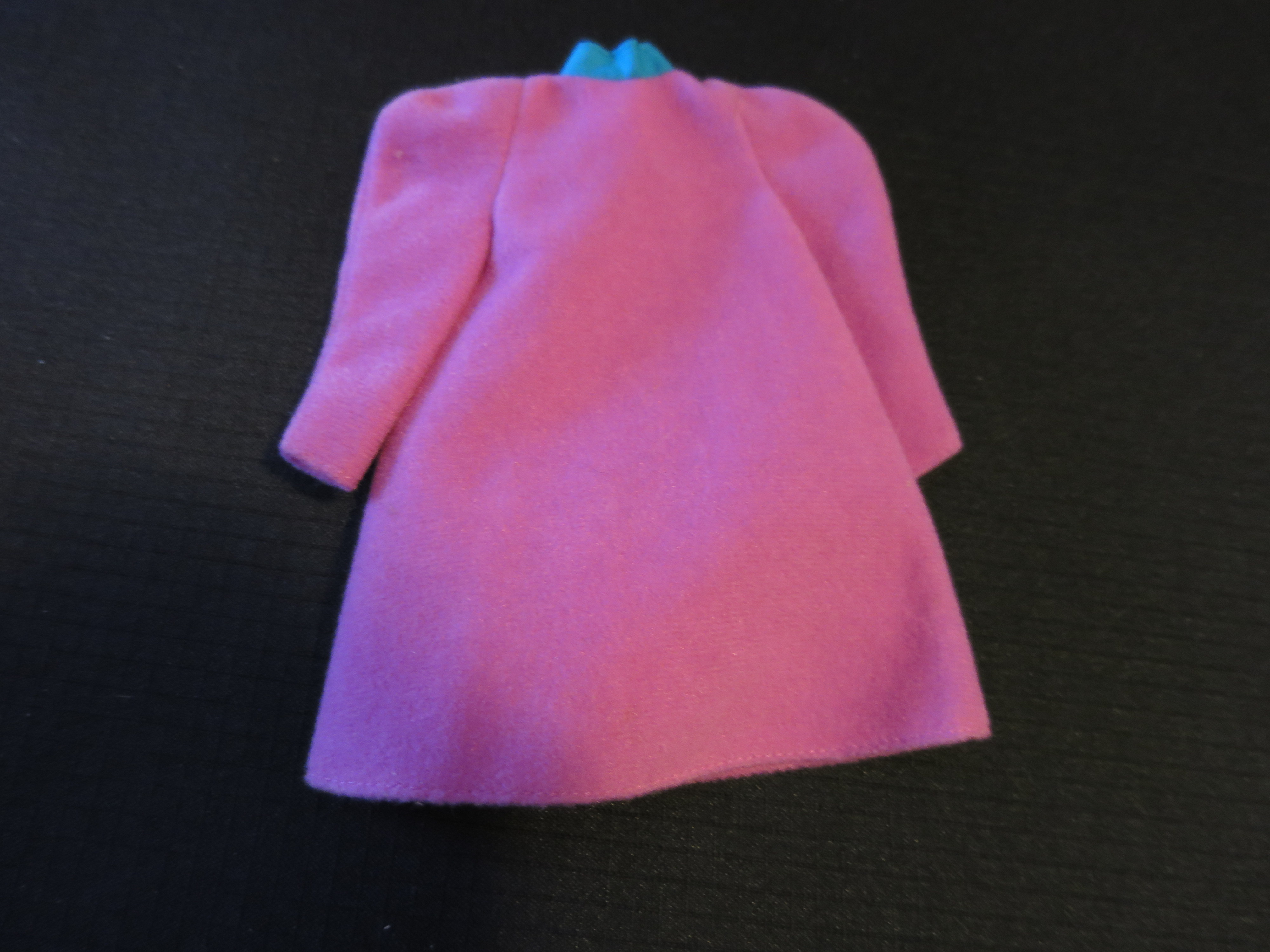 Mattel Barbie Accessories  Coat with scarf neck 1990 Purple tag