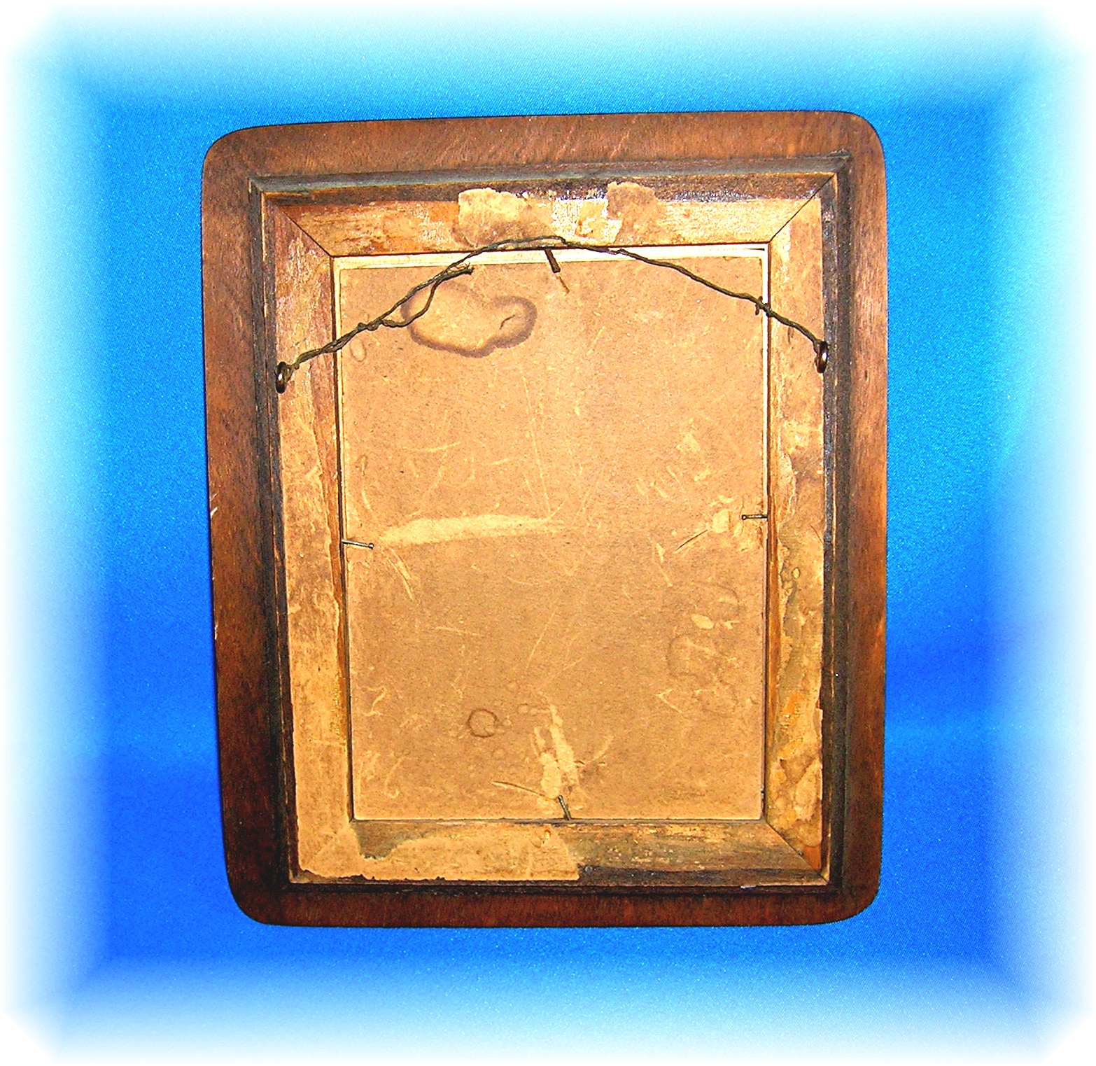 Picture  Frame  Wood  with Leaf Appliques