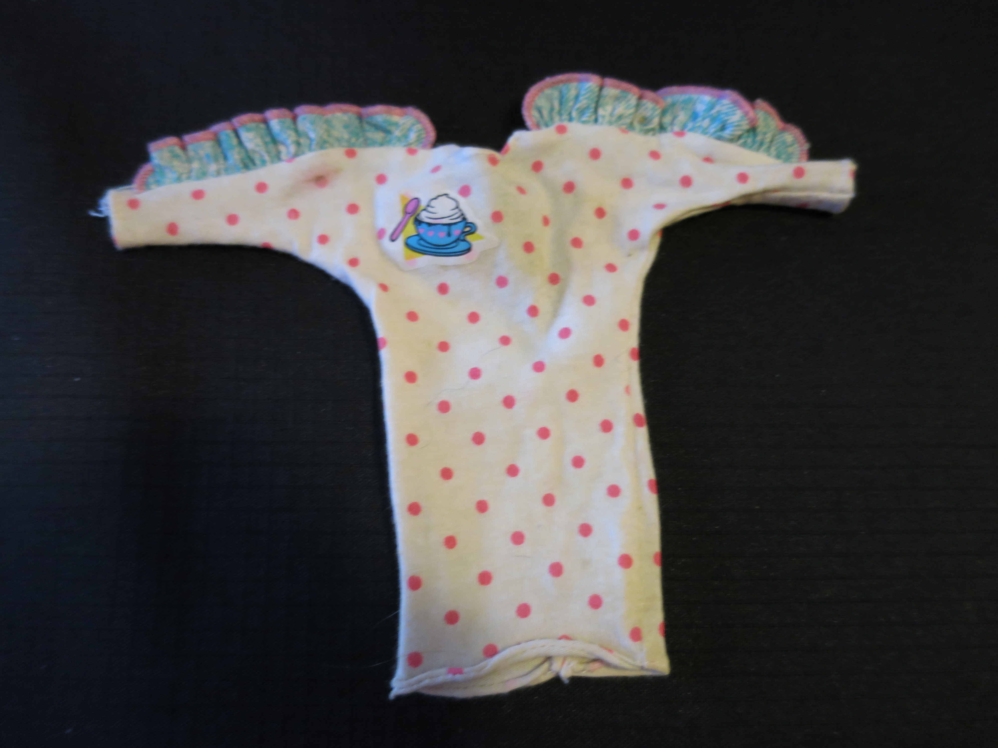 Mattel Barbie Accessories Dress with Ice Cream Tagged 1990s