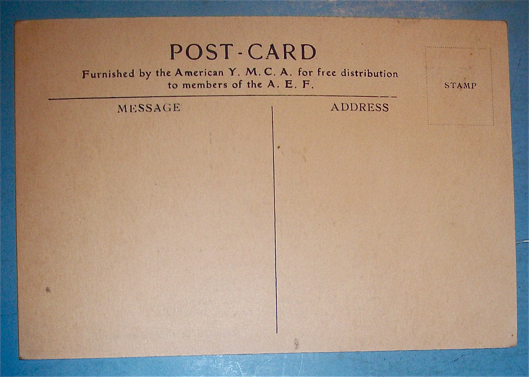 Vive La France, American Y.M.C.A Postcard