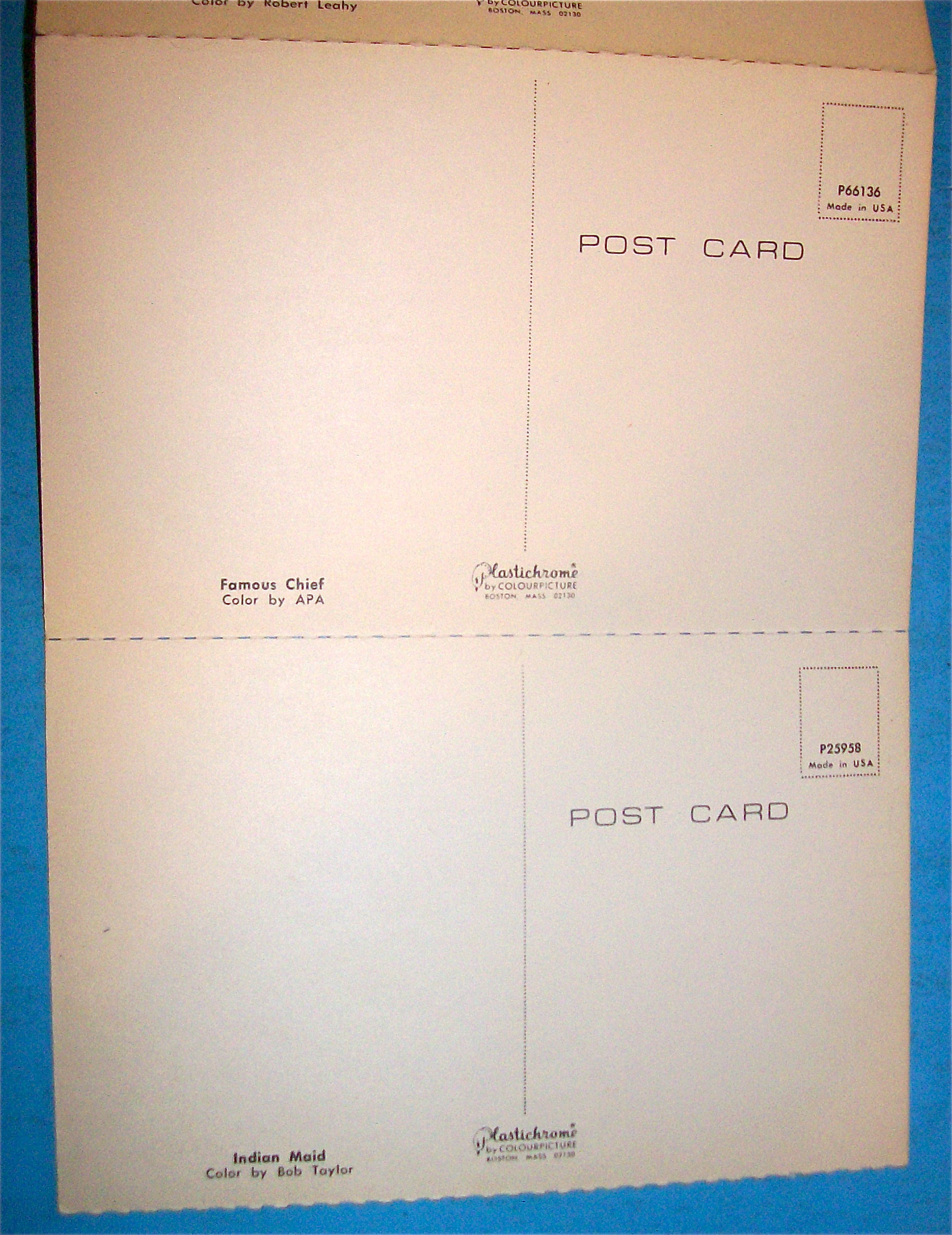 4 Indian Postcards (Dancer, Chief, Maid & More)