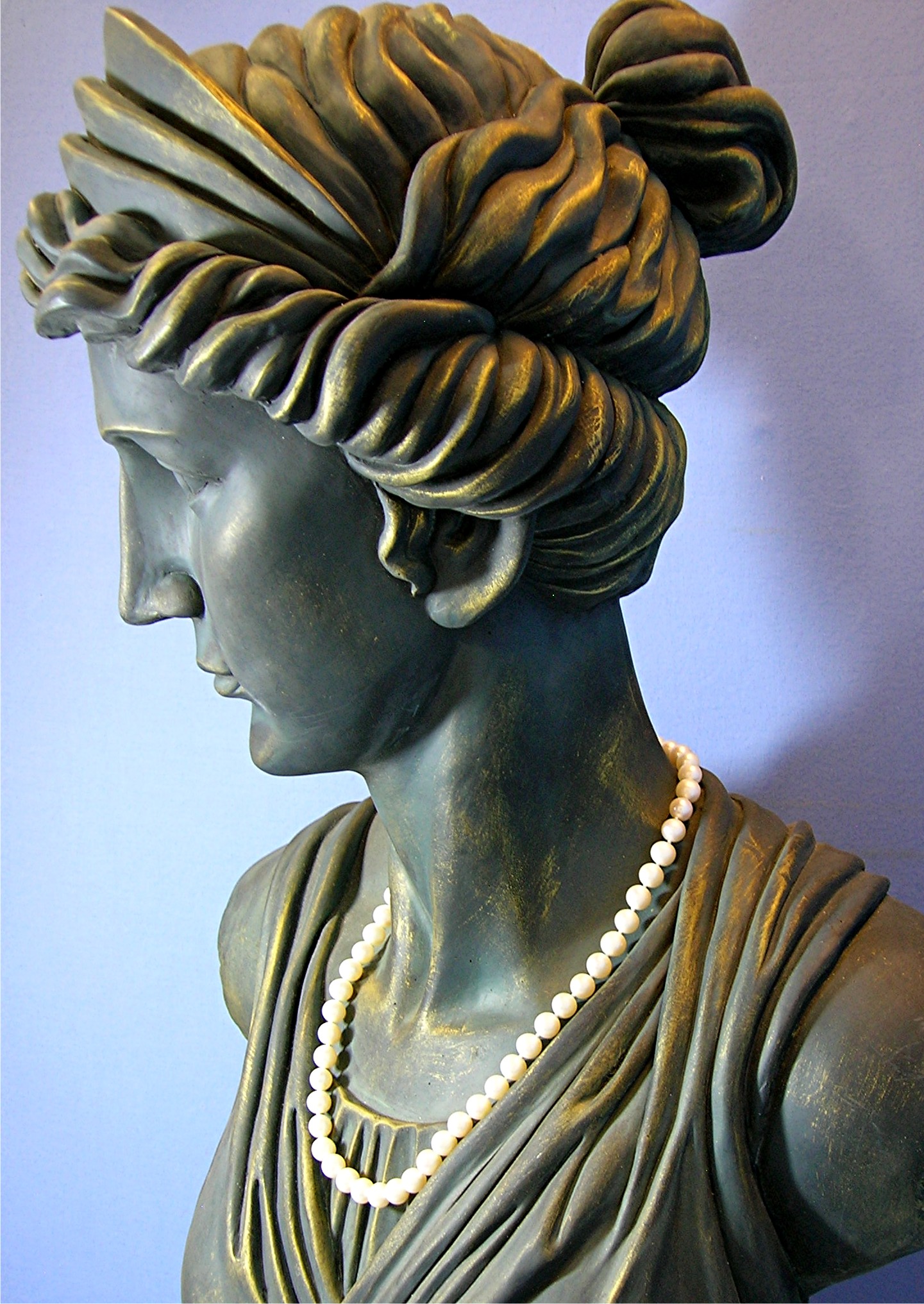 14K Gold Freshwater Pearls 7mm 18 Inch Necklace