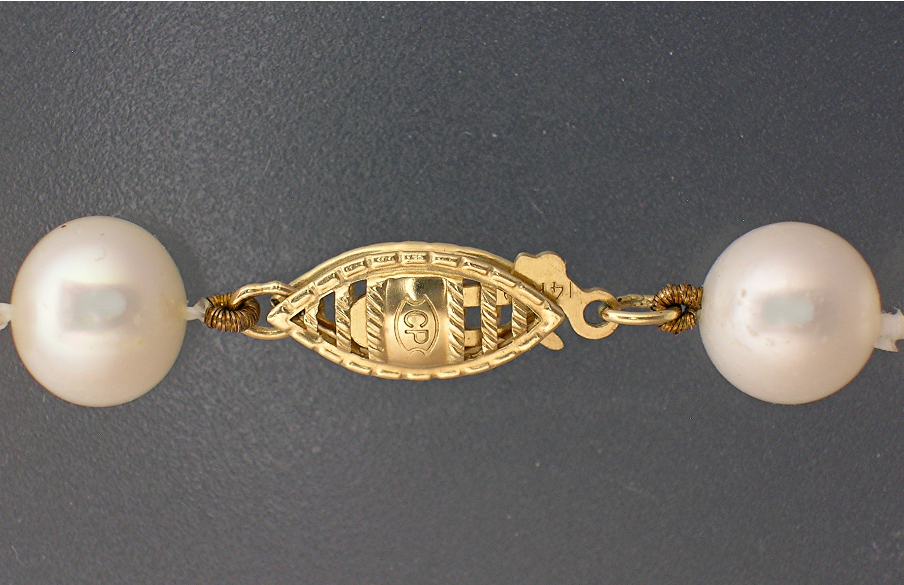 14K Gold Freshwater Pearls 7mm 18 Inch Necklace