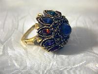 Patented Glass  Multi Jewelled Princess Ring