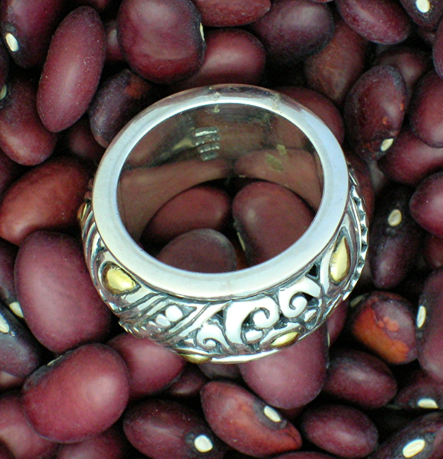 18K Gold Sterling Silver Ring ASM