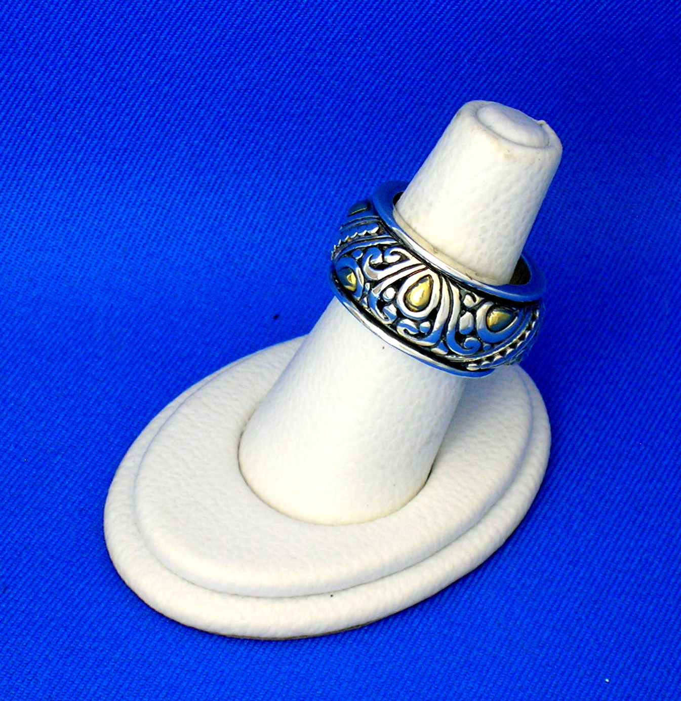 18K Gold Sterling Silver Ring ASM