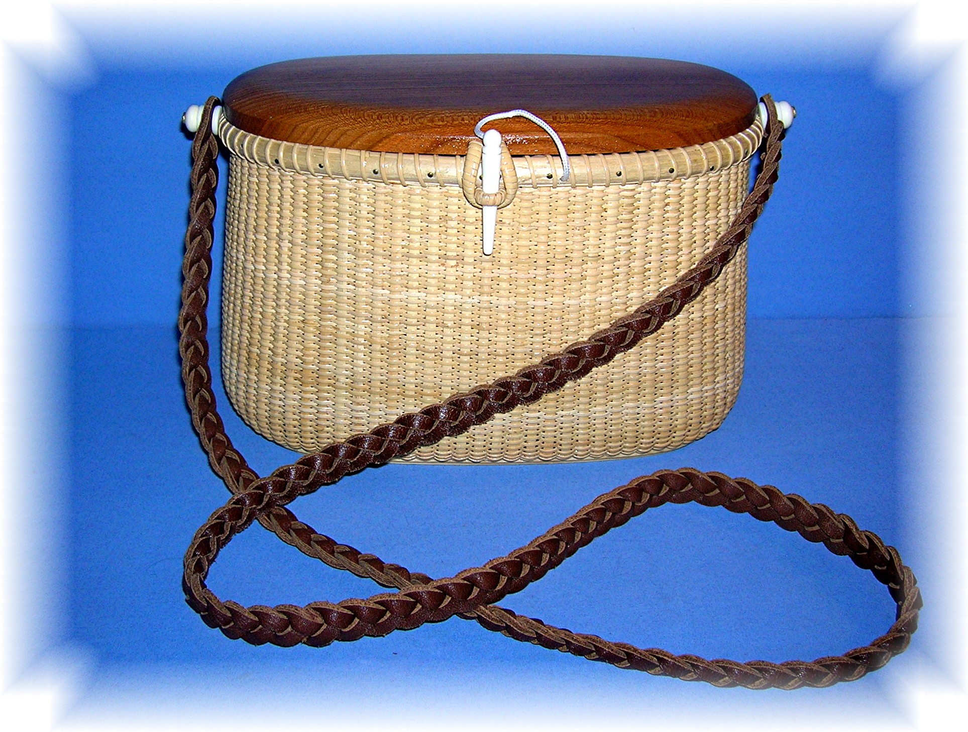 Nantucket B arlow Basket Woven Leather Strap