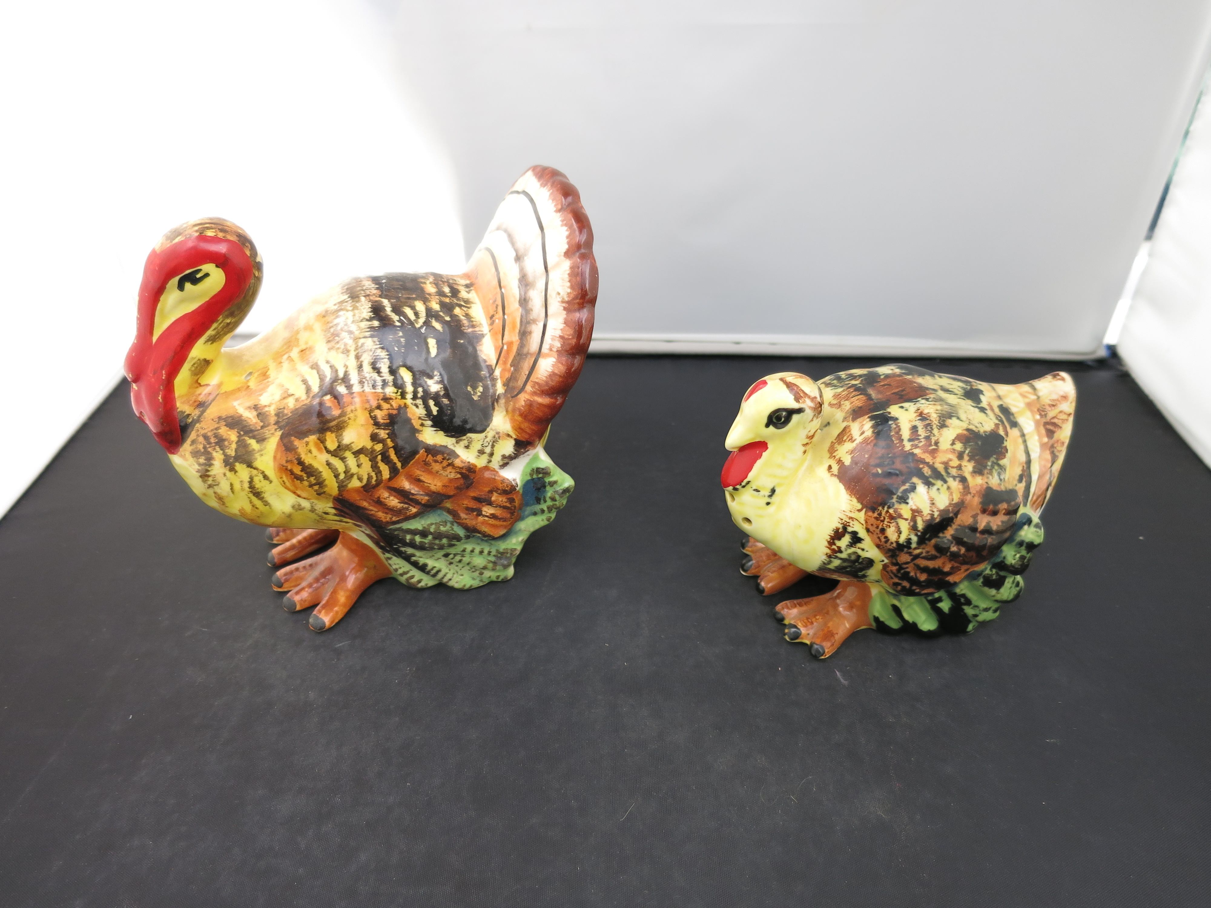 Vintage Turkey Salt and Pepper Shakers Japan Label