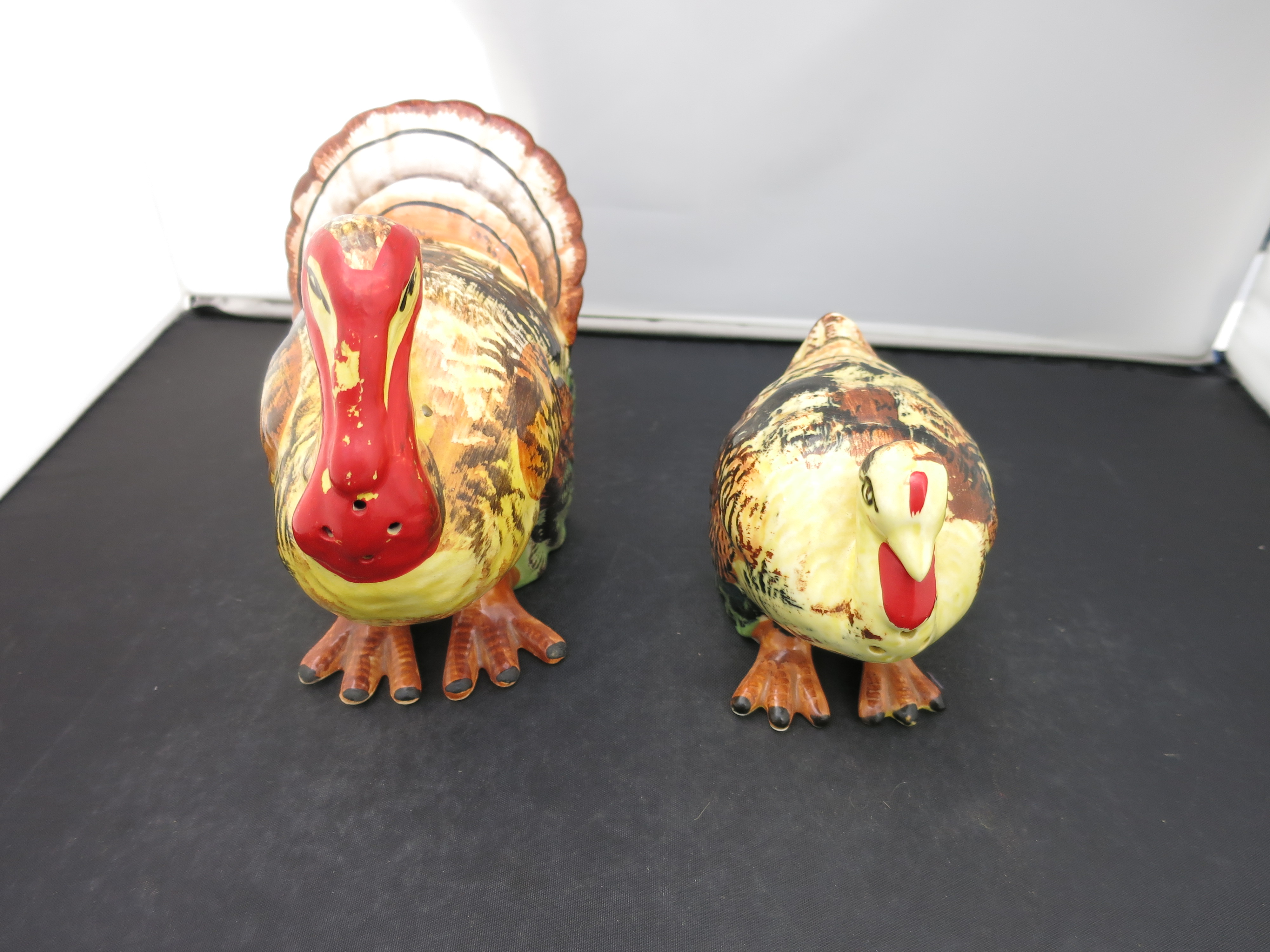 Vintage Turkey Salt and Pepper Shakers Japan Label