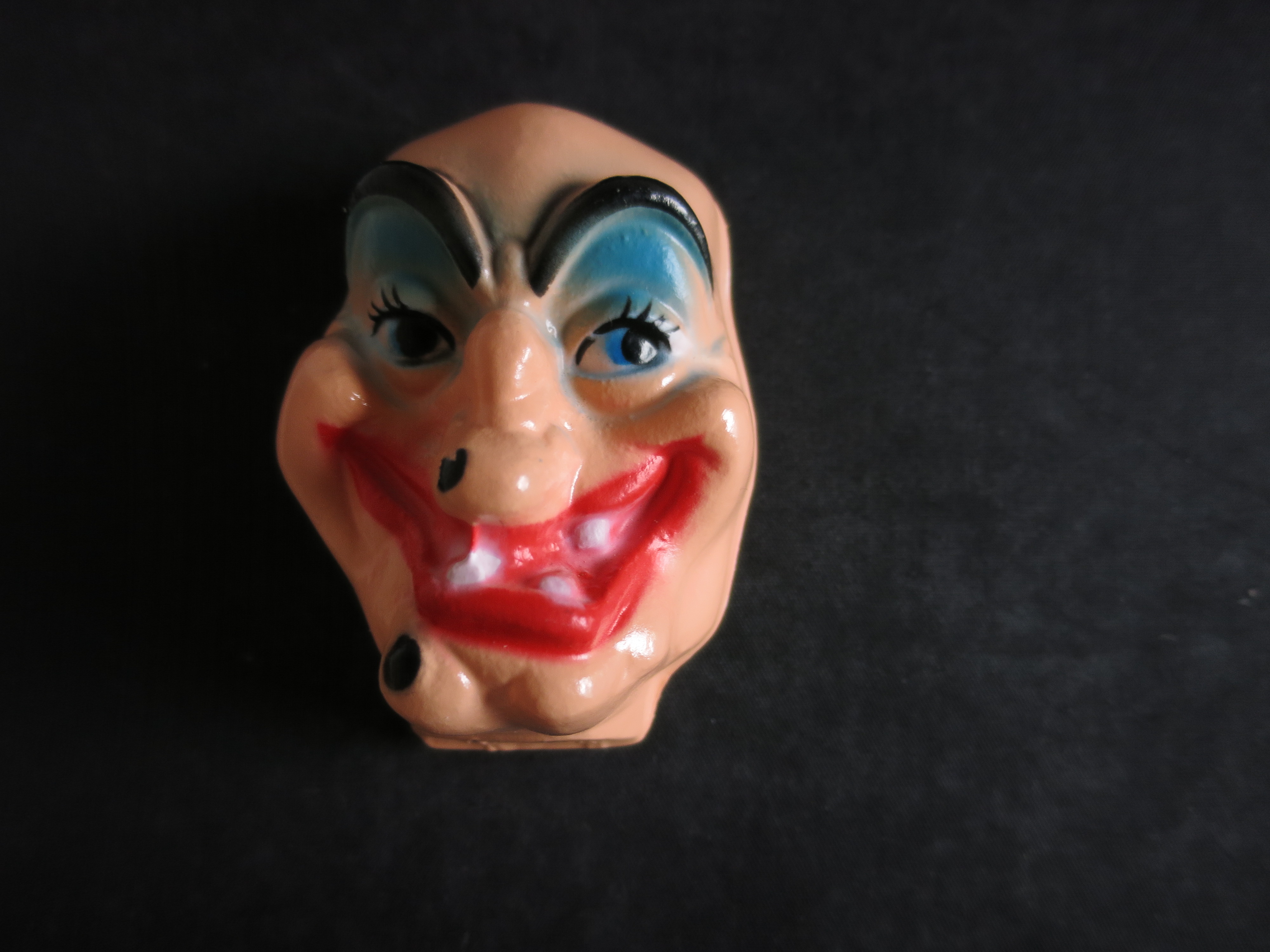 Vintage Plastic Witch Face Mask Doll Head