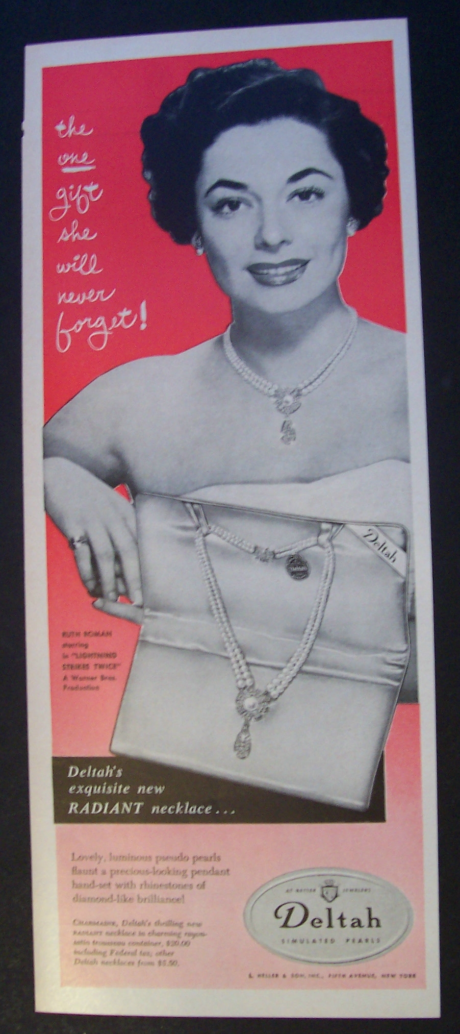 1951  Deltah  Simulated  Pearls  with  Ruth  Roman