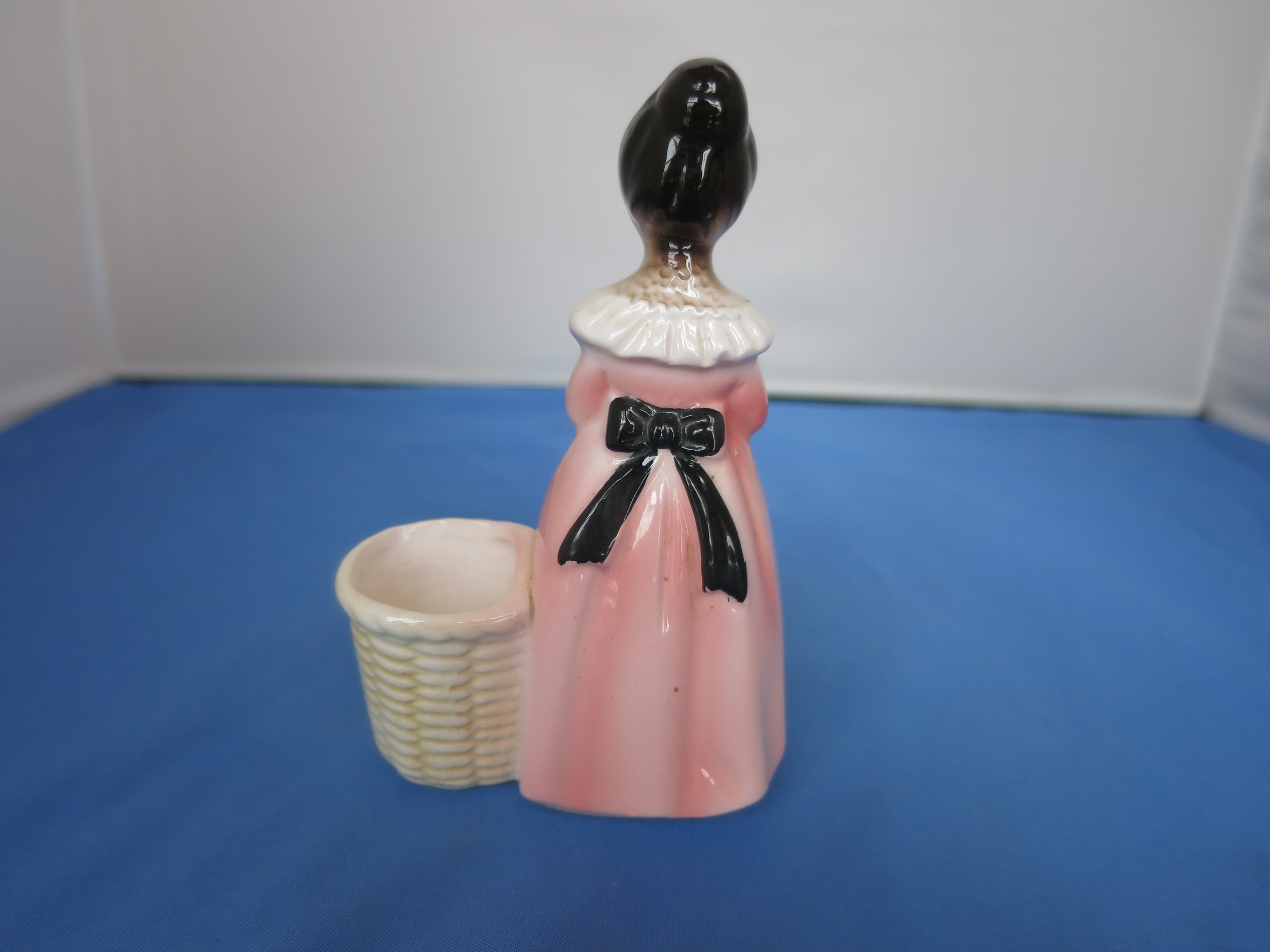 Vintage Enesco Dinner Prayer Toothpick Holder Lady Pray