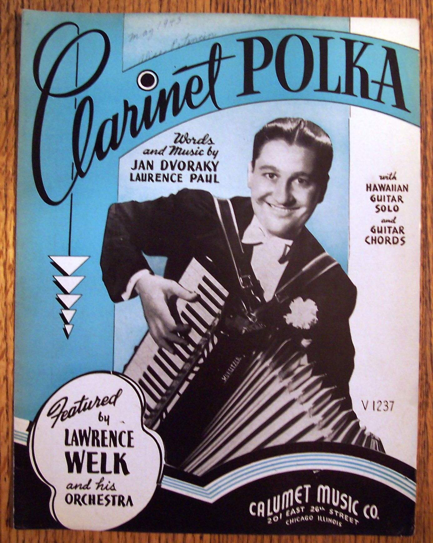 Sheet Music For 1940 Clarinet Polka