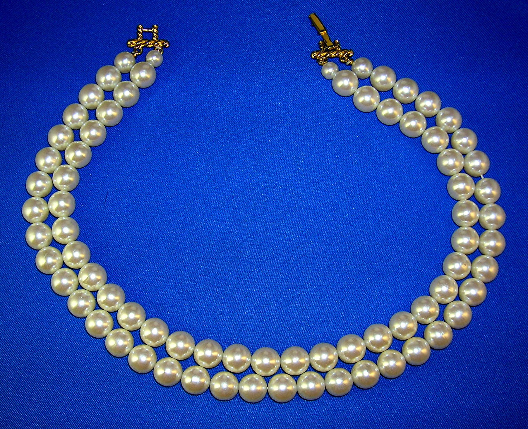 11mm Pearl Necklace 2 Row