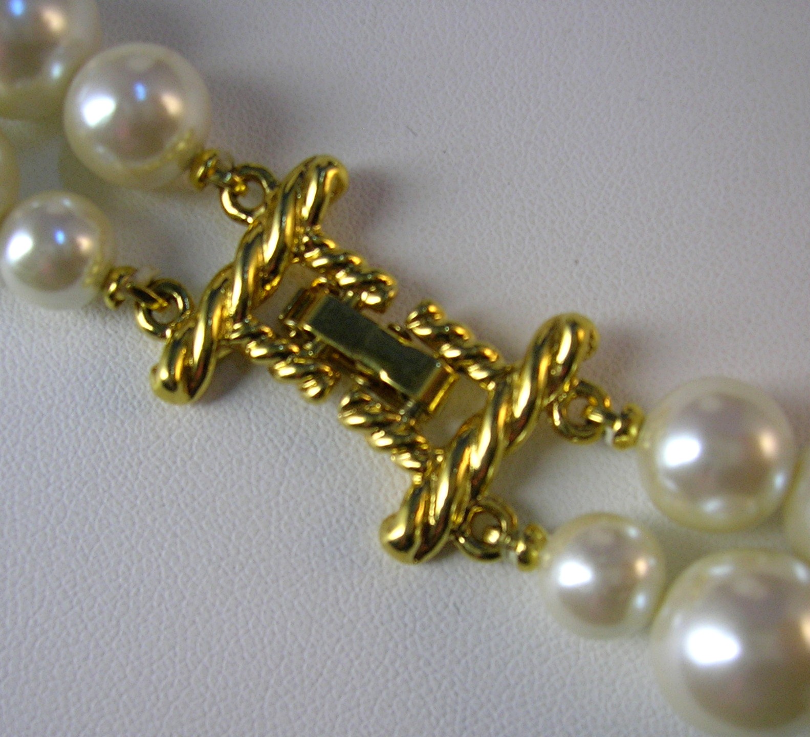 11mm Pearl Necklace 2 Row