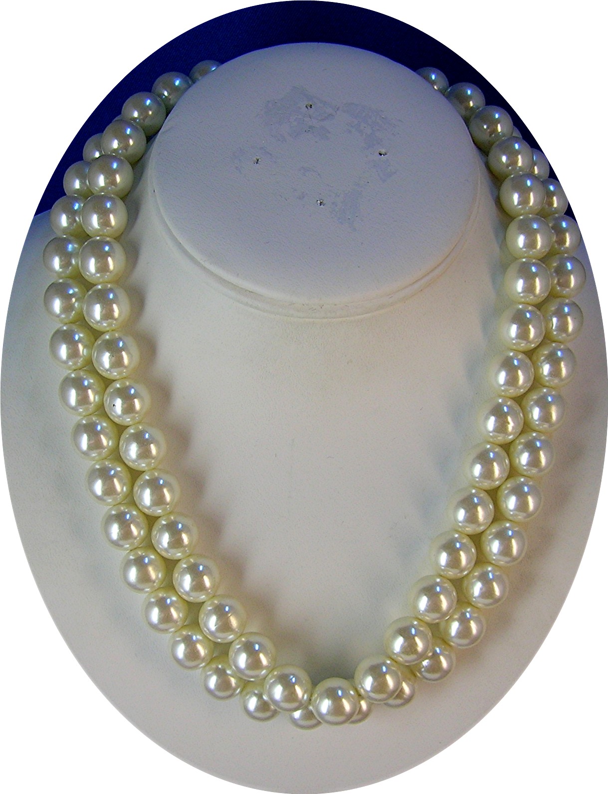 11mm Pearl Necklace 2 Row