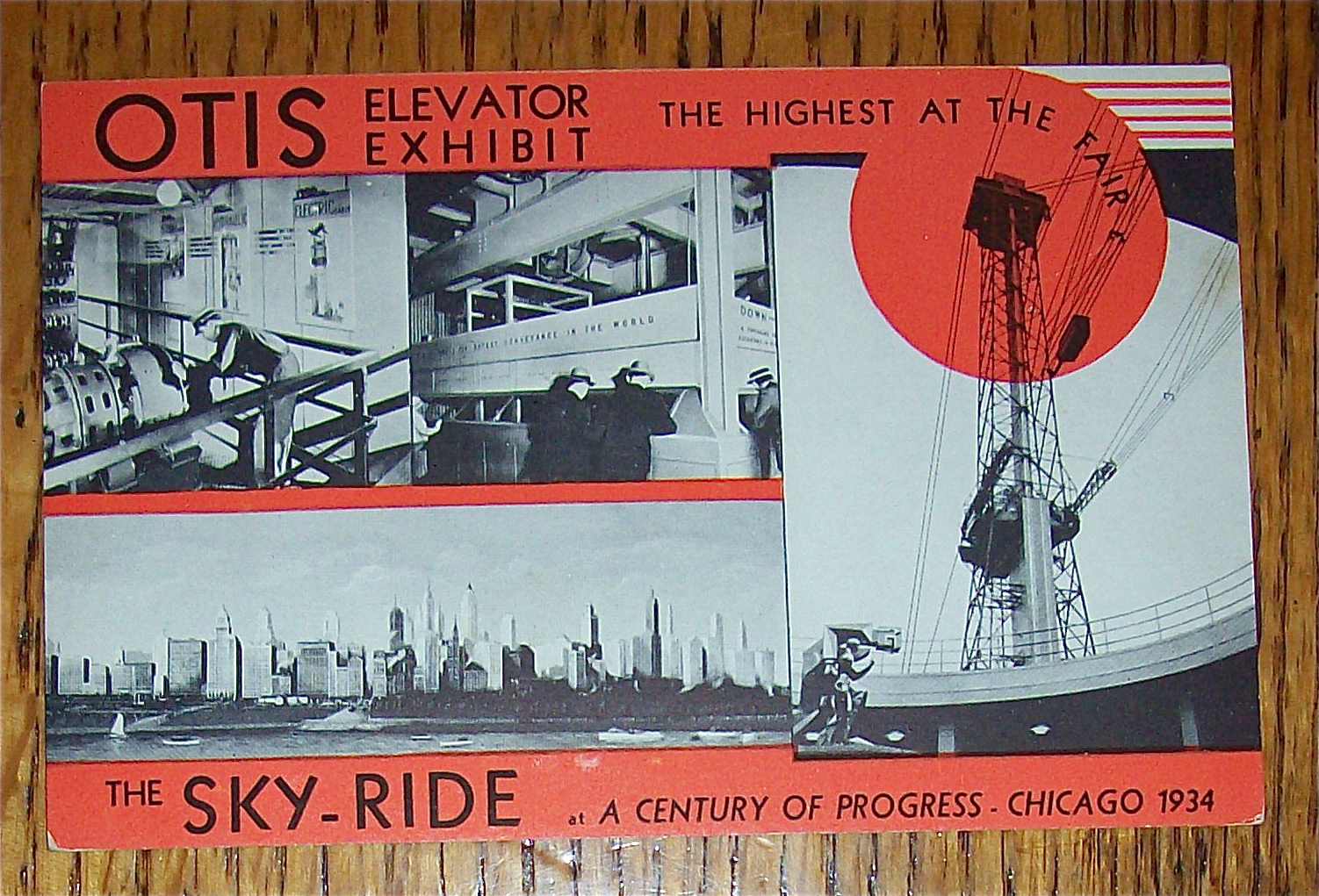 Otis Elevator Exhibit Postcard (Chicago World's Fair)